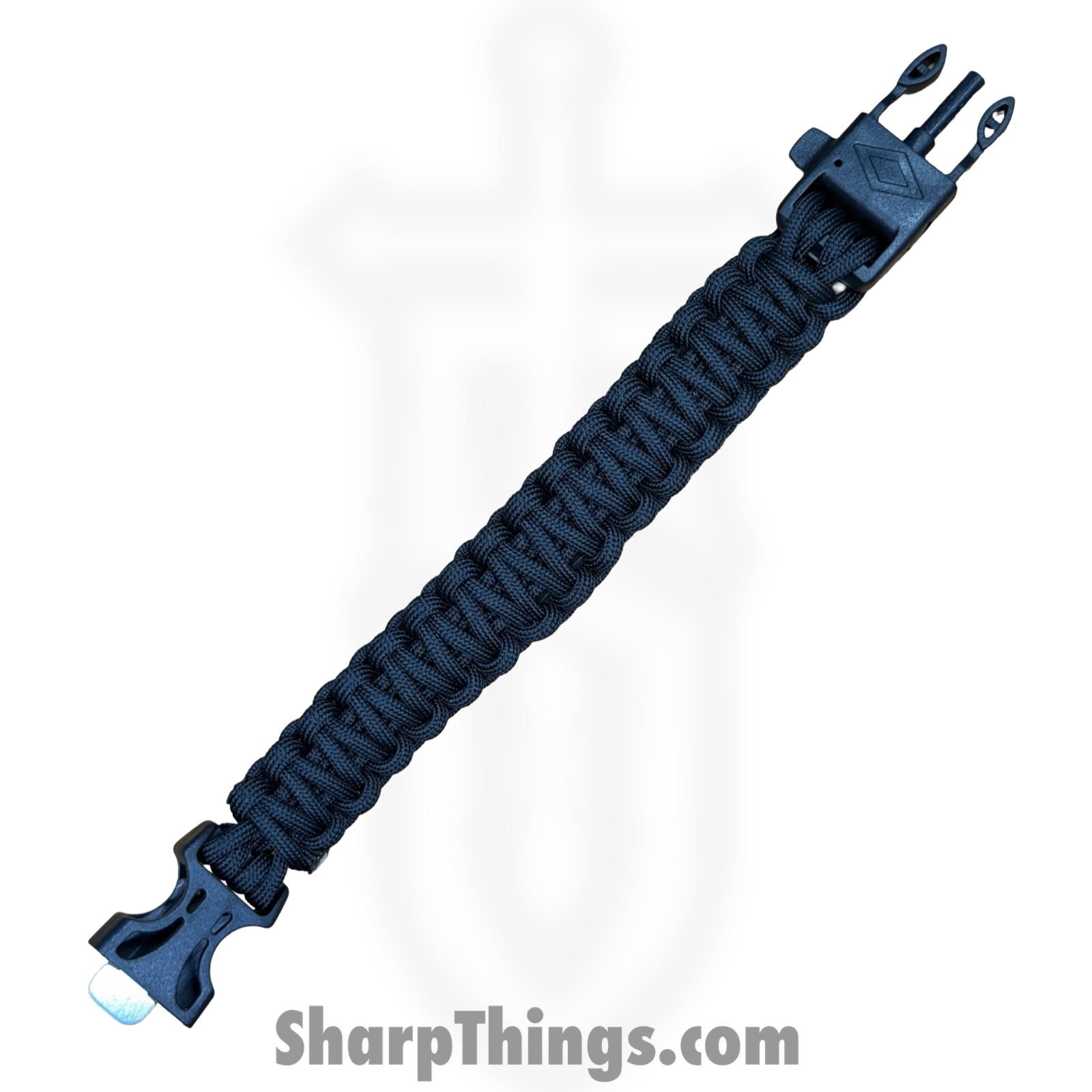 Explorer - EXP61 - Paracord Bracelet With Compass - Black - Image 3