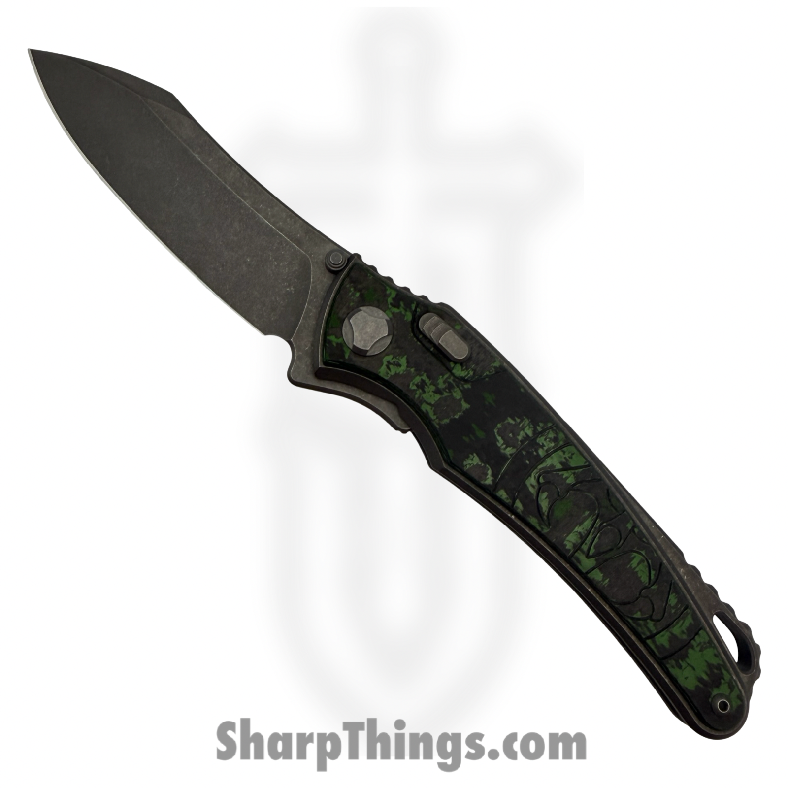 Hawk Knife Designs - HKD-TALON-JW - G&G Hawk - Talon - Folding Knife - Wharncliffe Tumbled M390 - Ano Ti - Jungle Wear