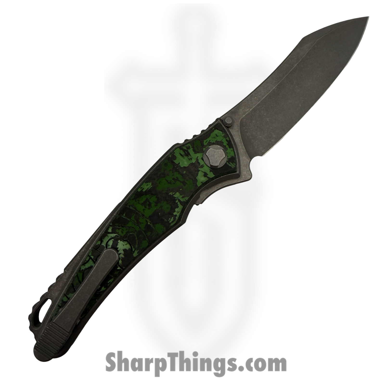 Hawk Knife Designs - HKD-TALON-JW - G&G Hawk - Talon - Folding Knife - Wharncliffe Tumbled M390 - Ano Ti - Jungle Wear - Image 2