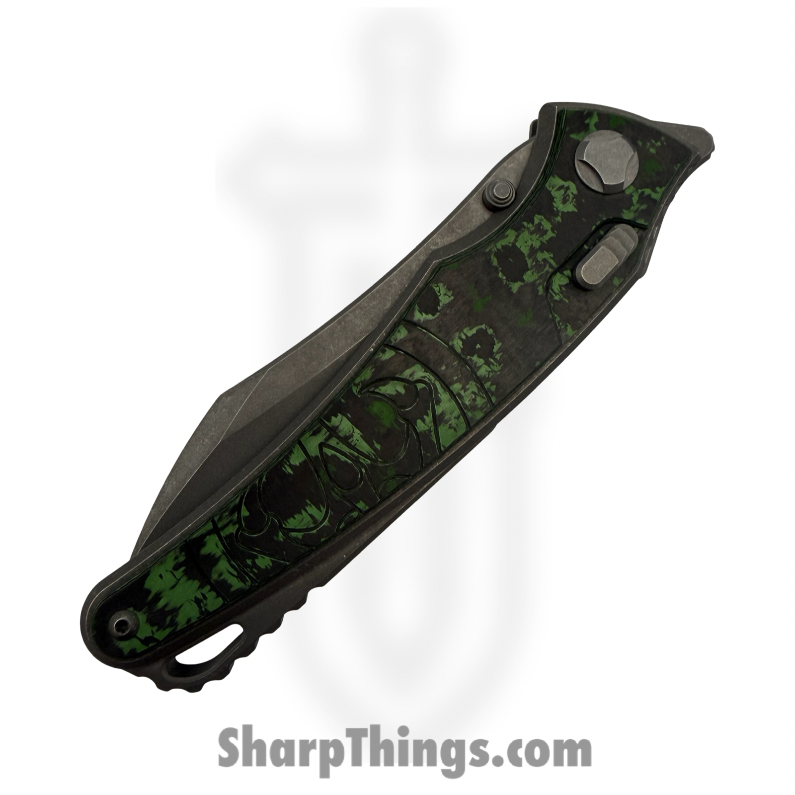 Hawk Knife Designs - HKD-TALON-JW - G&G Hawk - Talon - Folding Knife - Wharncliffe Tumbled M390 - Ano Ti - Jungle Wear - Image 5