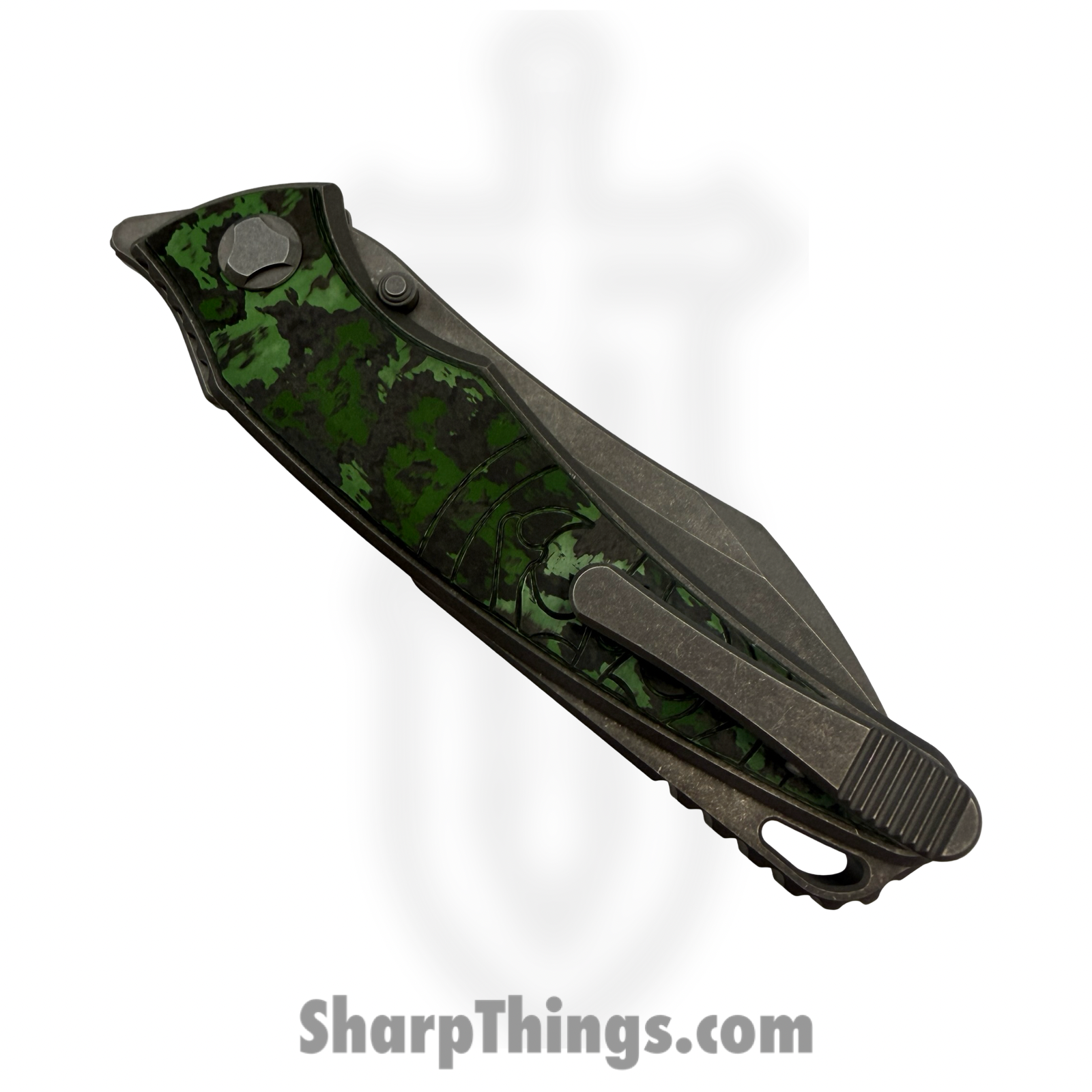 Hawk Knife Designs - HKD-TALON-JW - G&G Hawk - Talon - Folding Knife - Wharncliffe Tumbled M390 - Ano Ti - Jungle Wear - Image 4