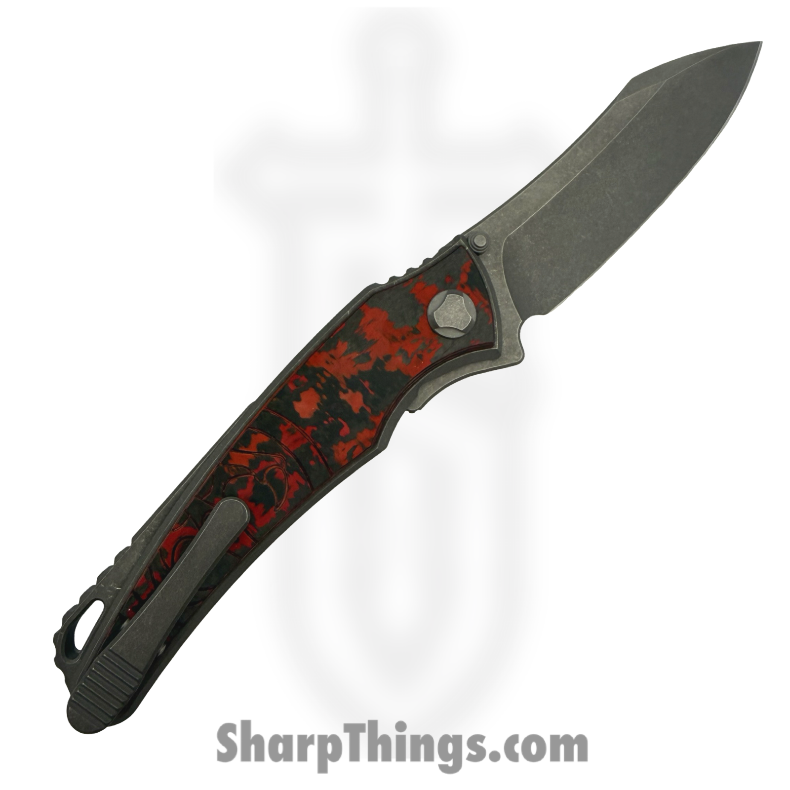 Hawk Knife Designs - HKD-TALON-MV - G&G Hawk - Talon - Folding Knife - Wharncliffe Tumbled M390 - Ano Ti - Mars Valley - Image 2