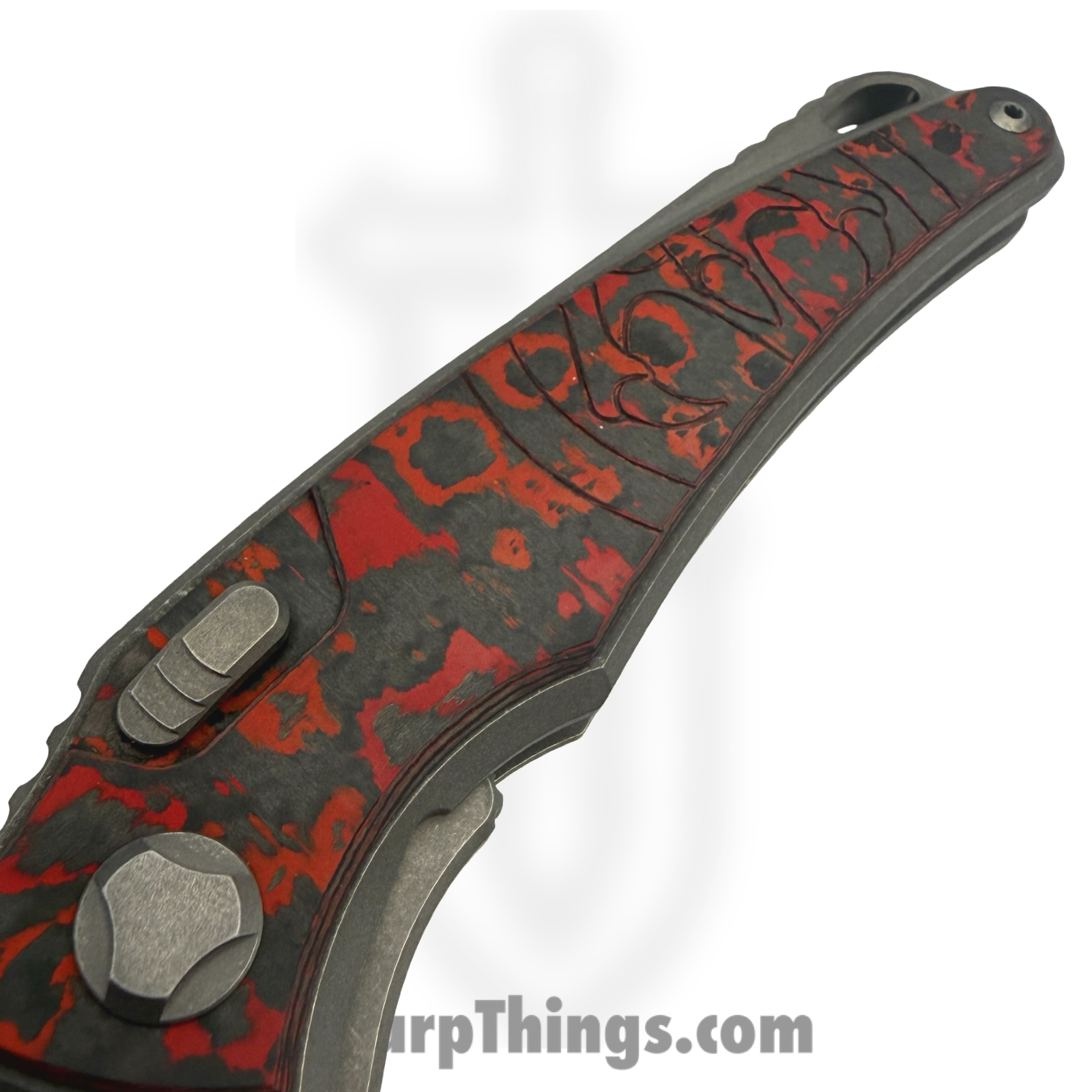 Hawk Knife Designs - HKD-TALON-MV - G&G Hawk - Talon - Folding Knife - Wharncliffe Tumbled M390 - Ano Ti - Mars Valley - Image 3