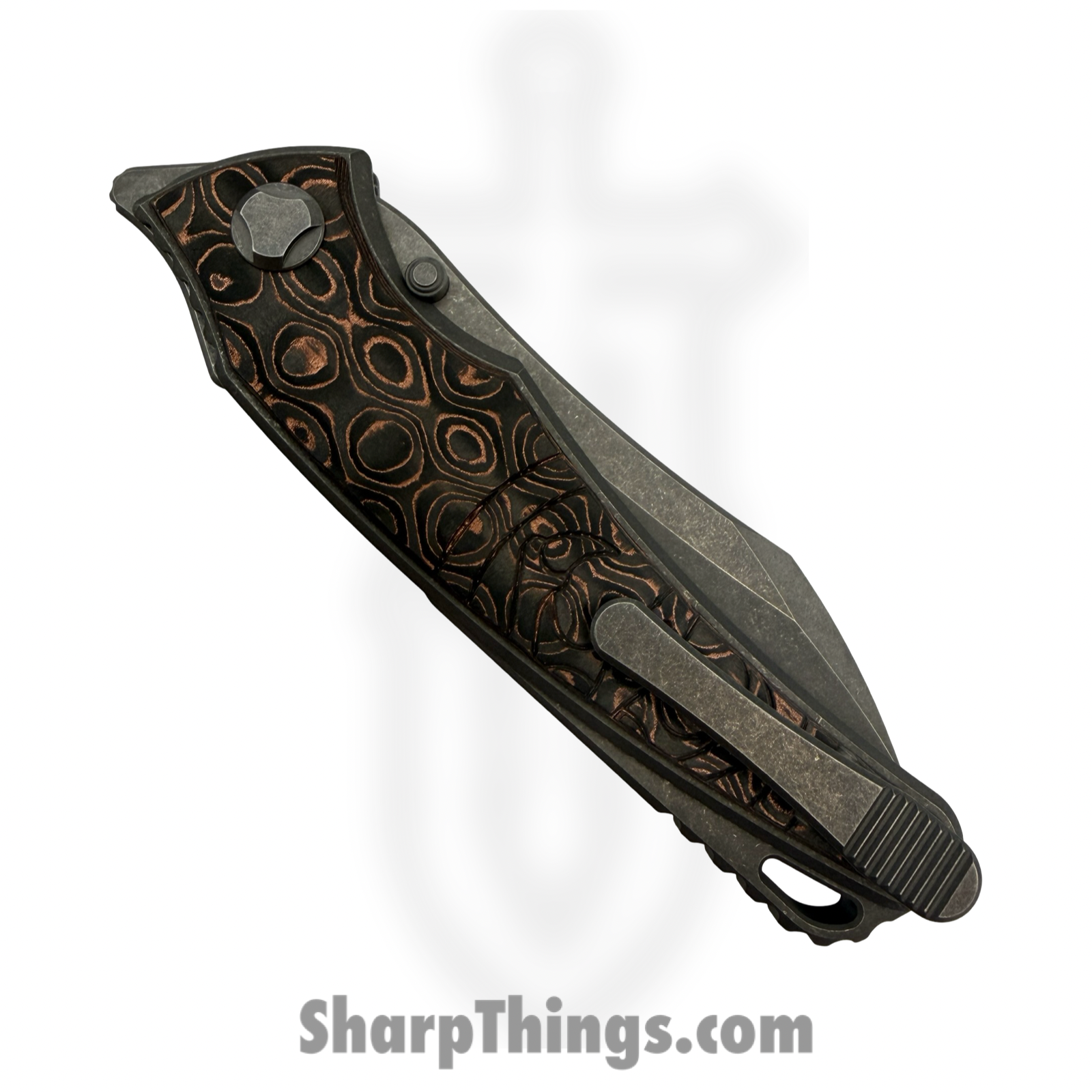 Hawk Knife Designs - HKD-TALON-UC - G&G Hawk - Talon - Folding Knife - Wharncliffe Tumbled M390 - Ano Ti - Uni Copper - Image 4