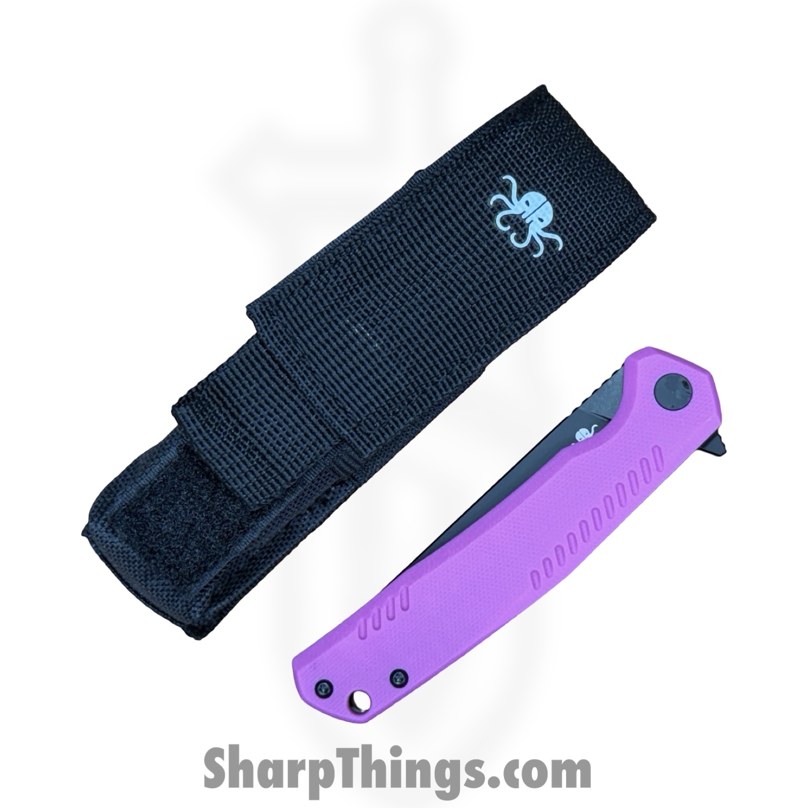 Klaken Knives - J336-PK-BK - The Flint - Folding Knife - 14C28N Coated Straight Back - G10 - Pink - Image 2