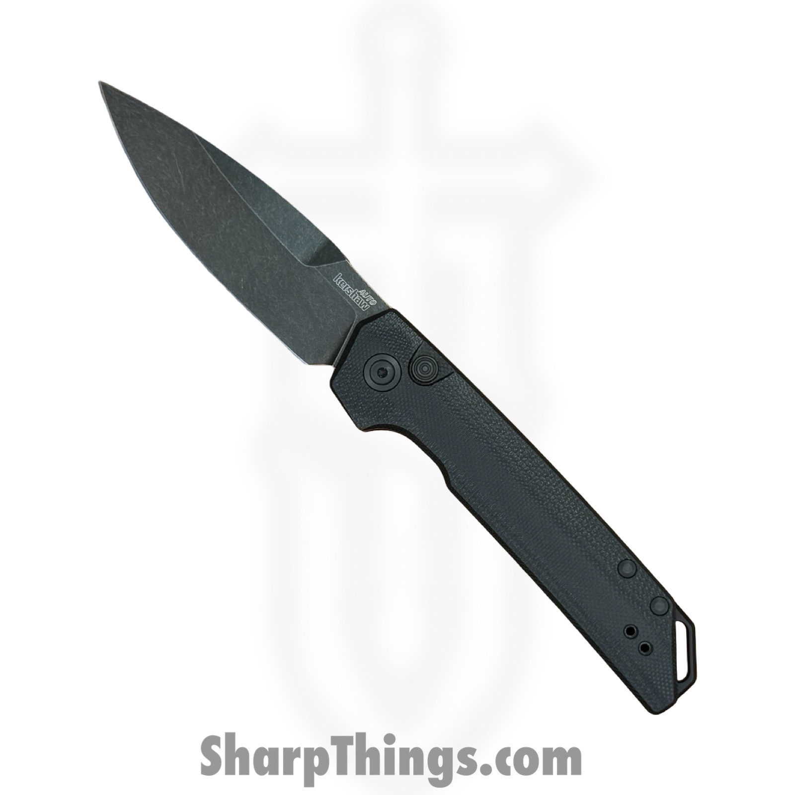 Kershaw - KS7038G10 - Auto Launch Iridium - Automatic Knife - CPM MagnaCut Blackwash Spear Point - G10 - Black