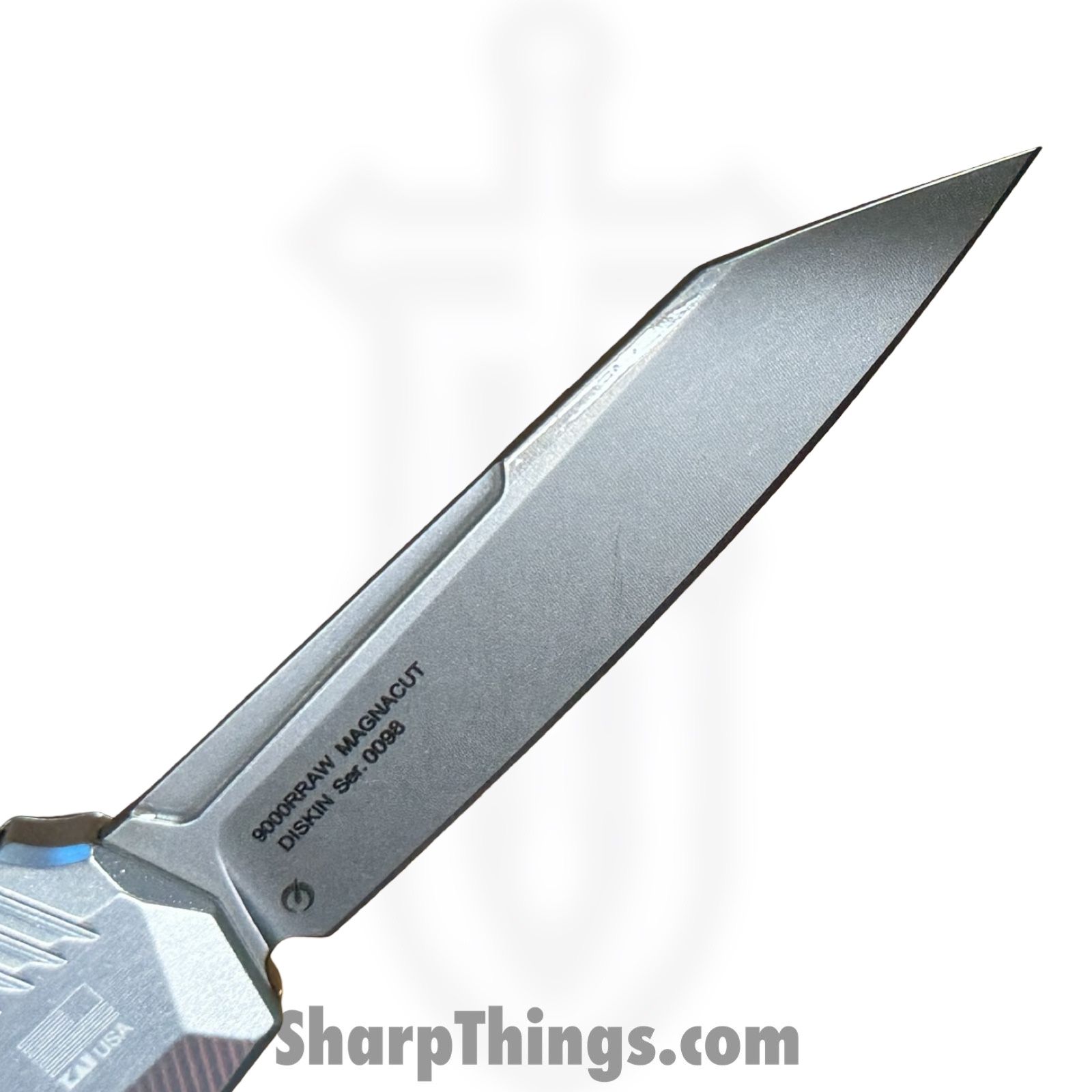 Kershaw - KS9000RRAW - Auto Livewire - OTF Auto - CPM MagnaCut Stonewash Reverse Tanto - Aluminum - Natural - Image 9