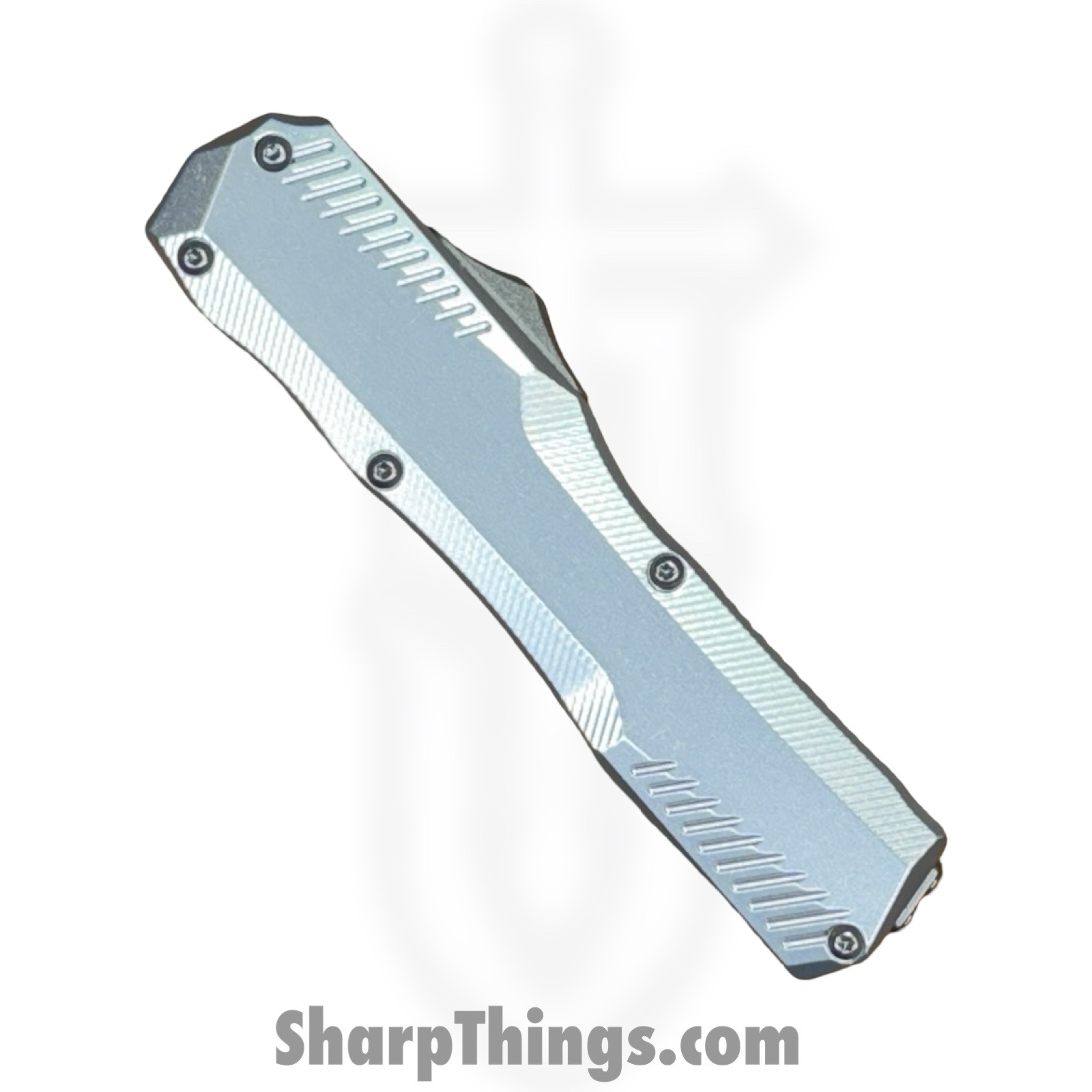 Kershaw - KS9000RRAW - Auto Livewire - OTF Auto - CPM MagnaCut Stonewash Reverse Tanto - Aluminum - Natural - Image 6