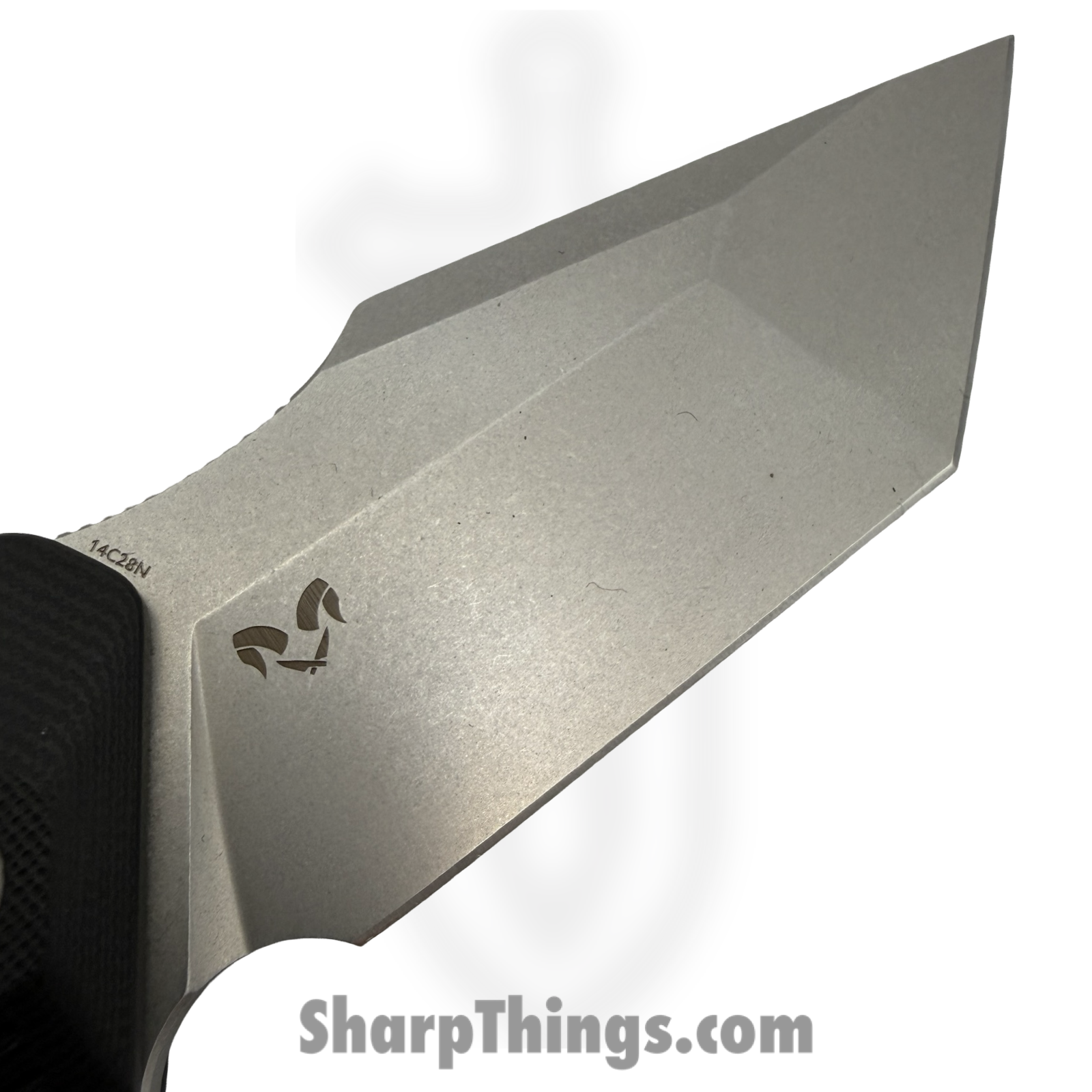 Kubey - KUB392A - Yokai - Folding Knife - 14C28N Stonewash Tanto - G10 - Black - Image 5