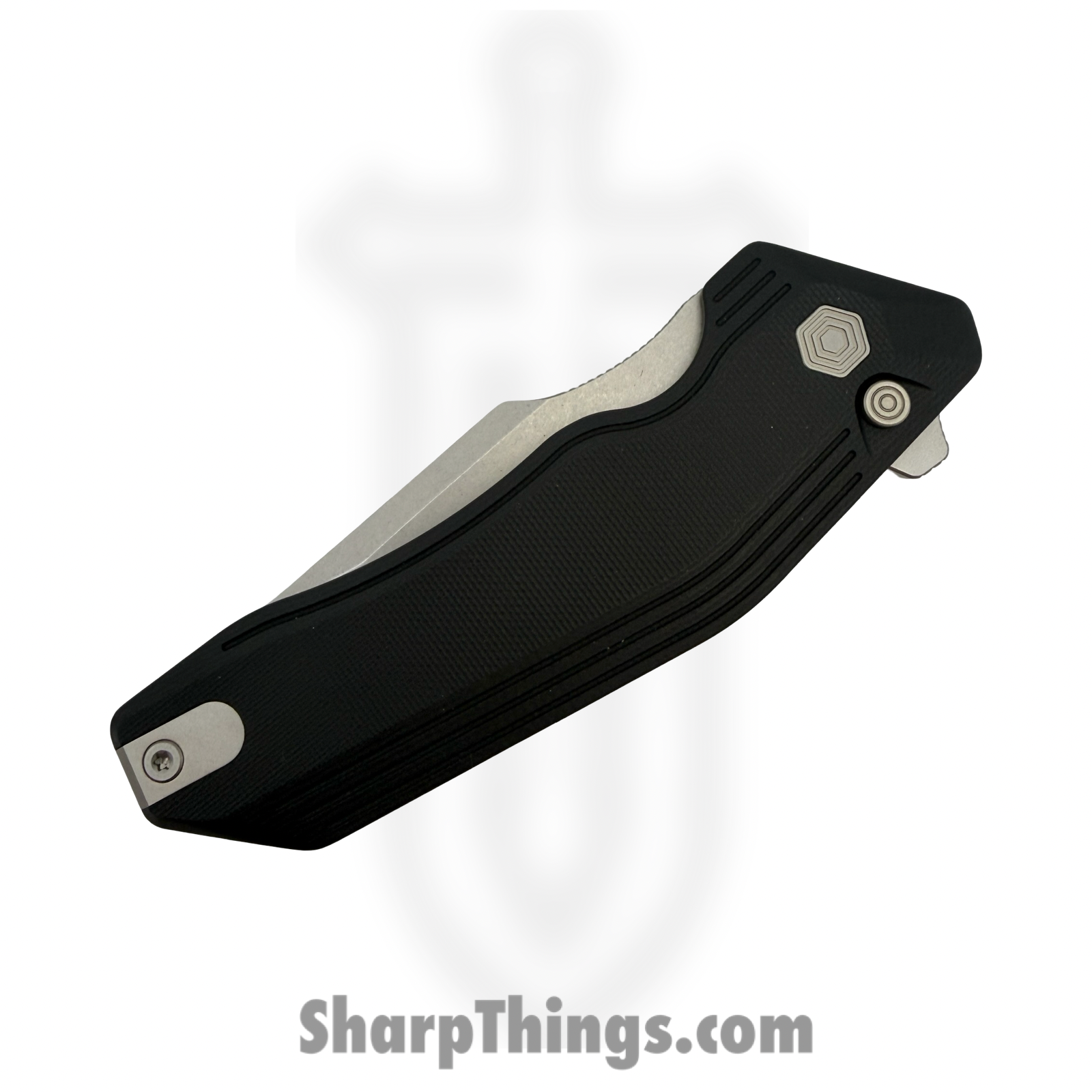 Kubey - KUB392A - Yokai - Folding Knife - 14C28N Stonewash Tanto - G10 - Black - Image 3