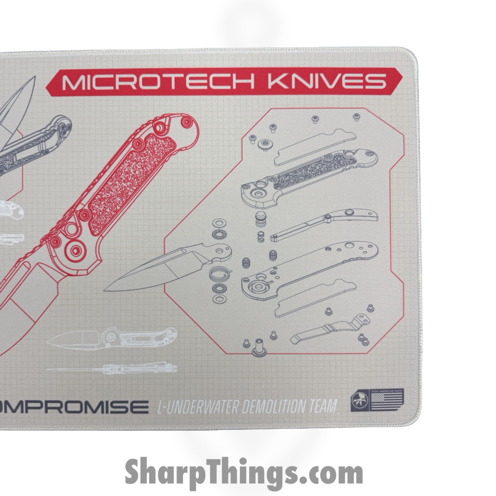 Microtech - MAT-LUDT - L.U.D.T. Mat - 11in x 17in - 5mm thick - non slip - Tan - Image 4