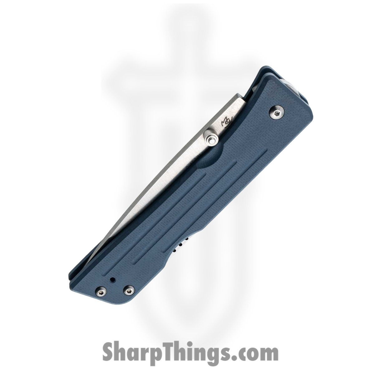 1881 Knife Works - MMS004 - Route66 - Folding Knife - S45VN Tumbled Tanto - G10 - Denim Blue - Image 4