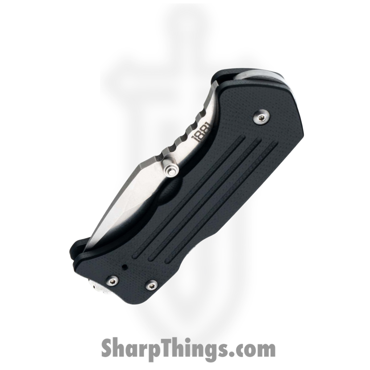 1881 Knife Works - MMS013 - Lombard - Folding Knife - S45VN Tumbled Drop Point - G10 - Black - Image 4