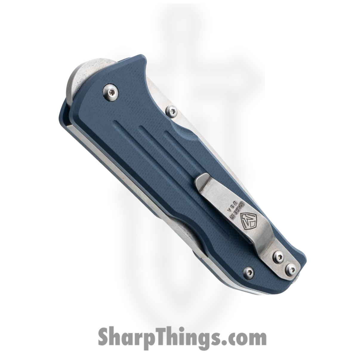 1881 Knife Works - MMS022 - Bourbon - Folding Knife - S45VN Tumbled Tanto - G10 - Denim Blue - Image 5