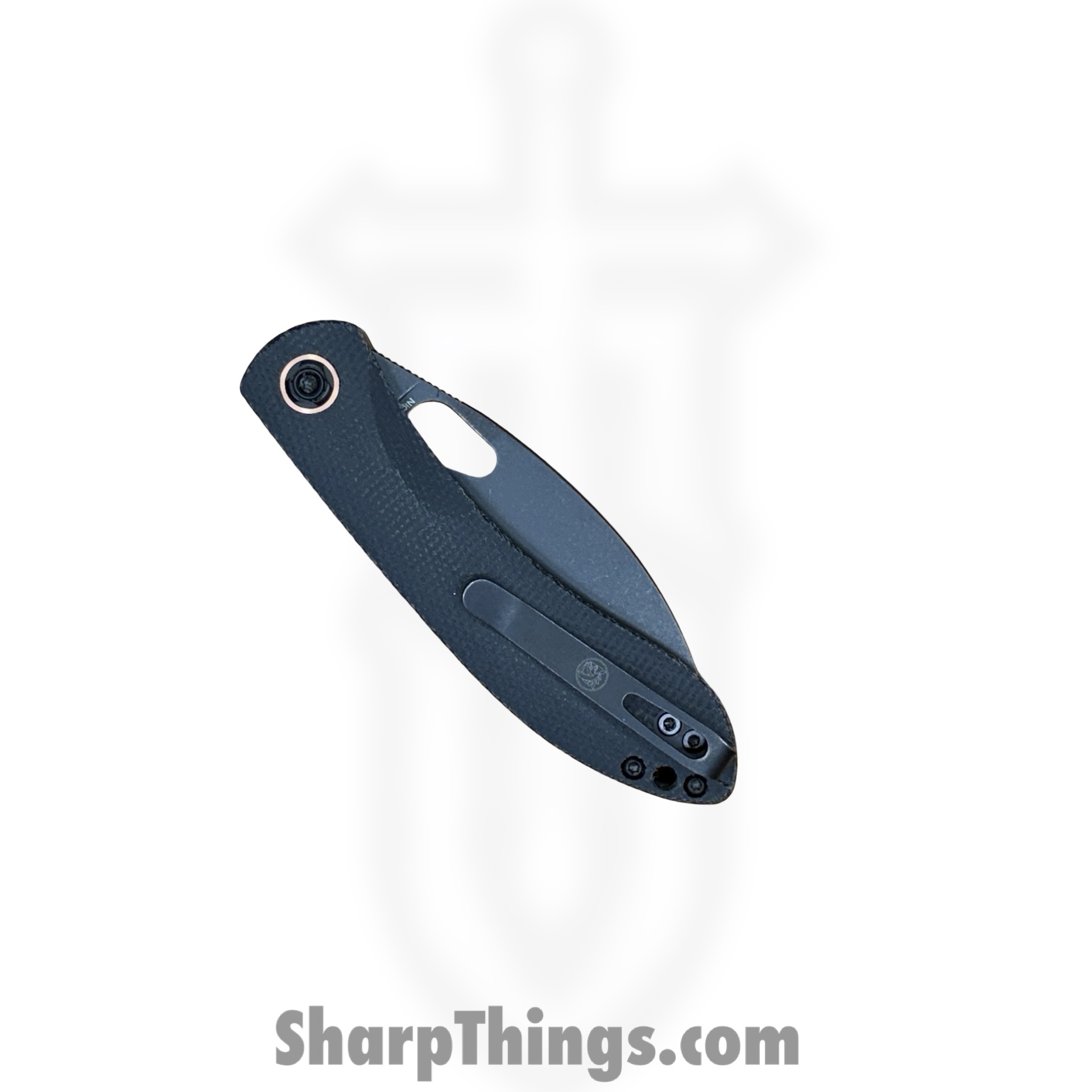 Vosteed - NSTH32NPMK - Nightshade TH Linerlock Black - Folding Knife - Nitro-V Blackwash Shilin Cutter - Micarta - Black - Image 6