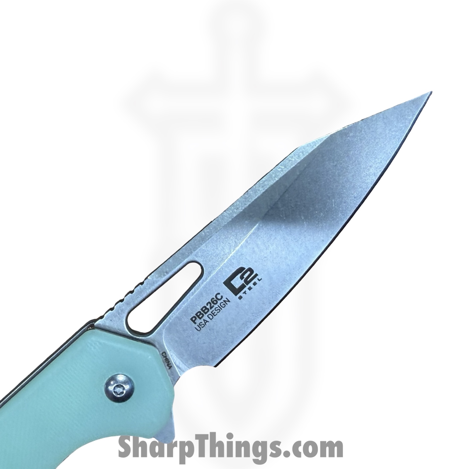 Buckshot Knives - PBB26C - Model 26 - Folding Knife - D2 Stonewash Wharncliffe - G10 - Black - Image 7