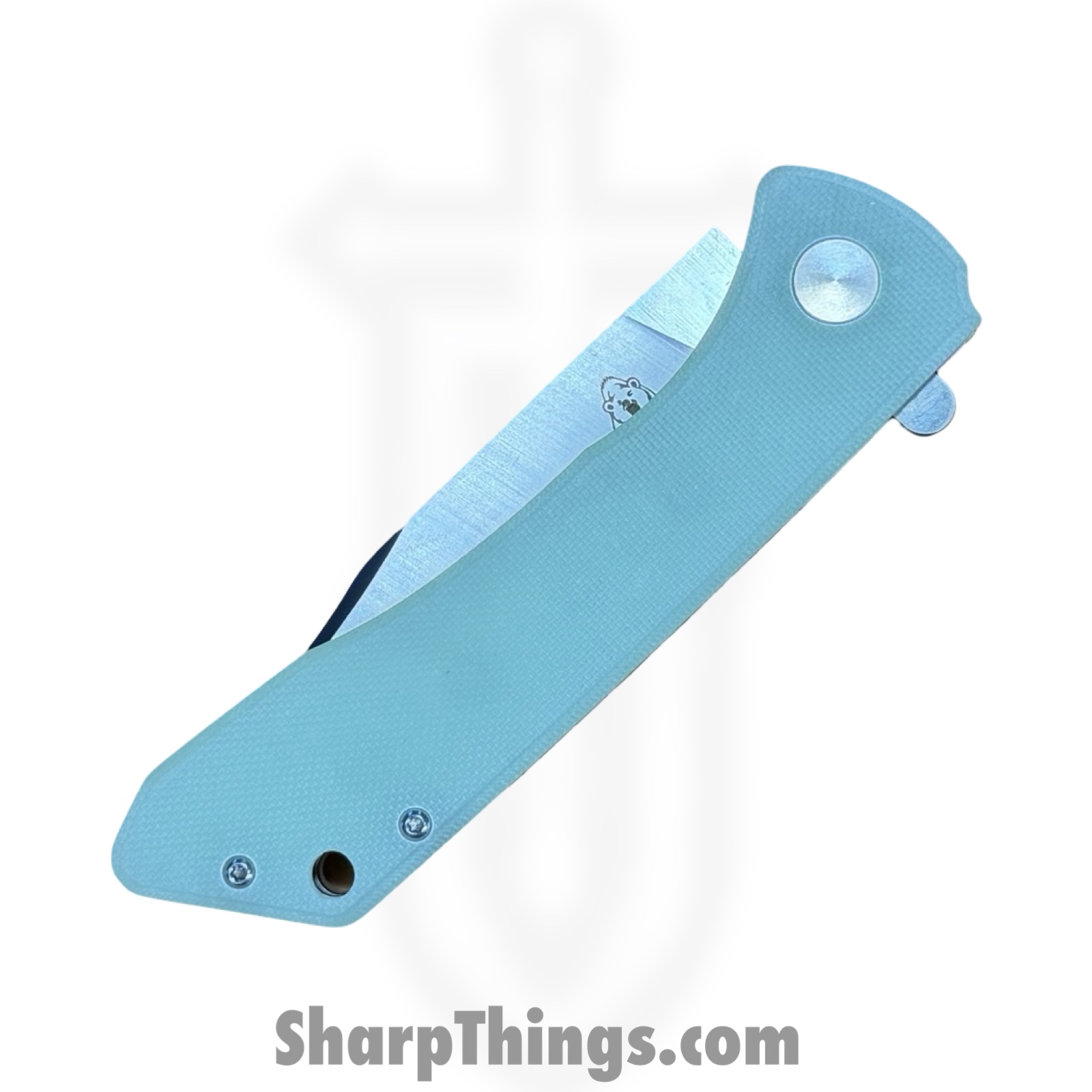 Buckshot Knives - PBB28C - Model 28 - Folding Knife - D2 Satin Clip Point - G10 - Jade - Image 6