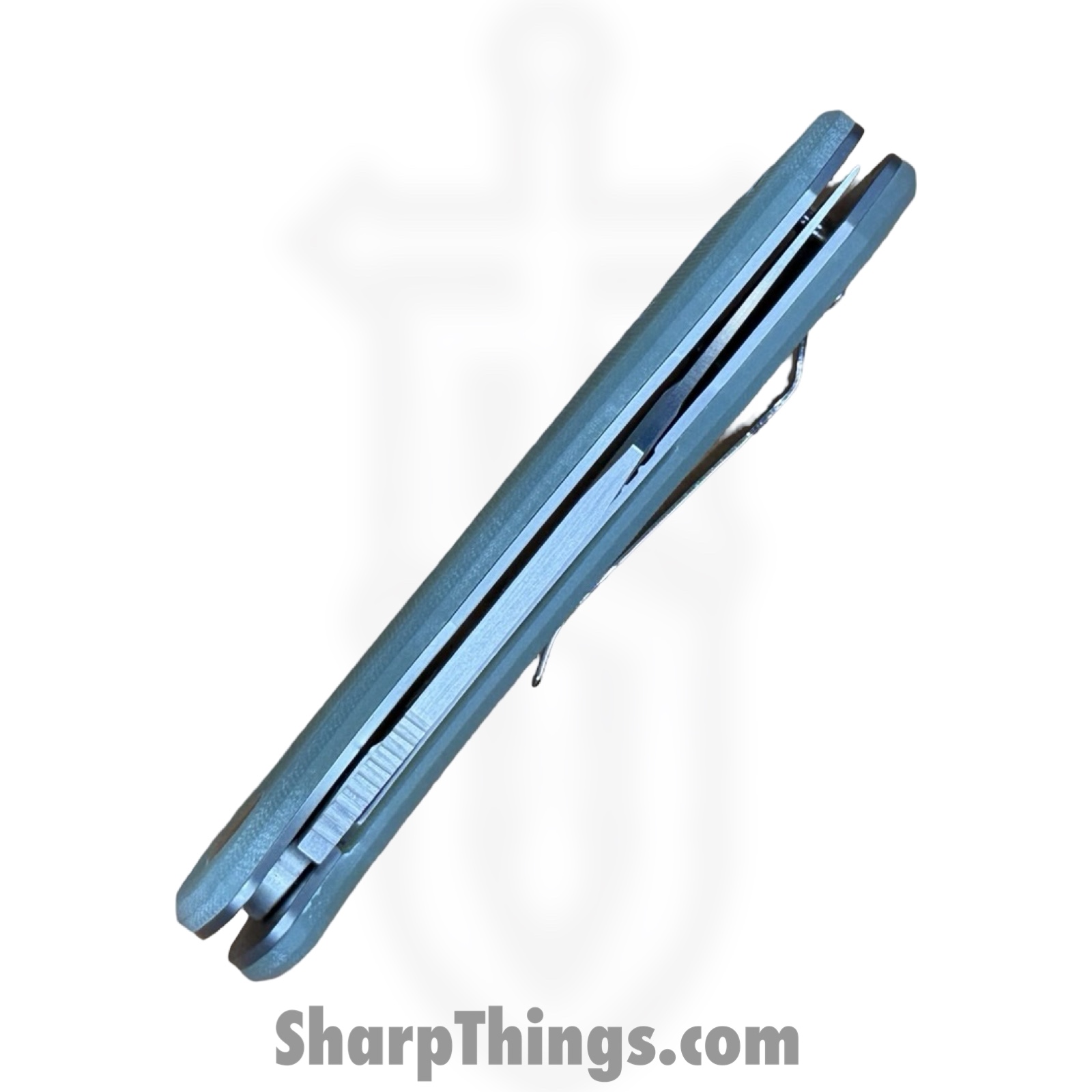 Buckshot Knives - PBB28C - Model 28 - Folding Knife - D2 Satin Clip Point - G10 - Jade - Image 4
