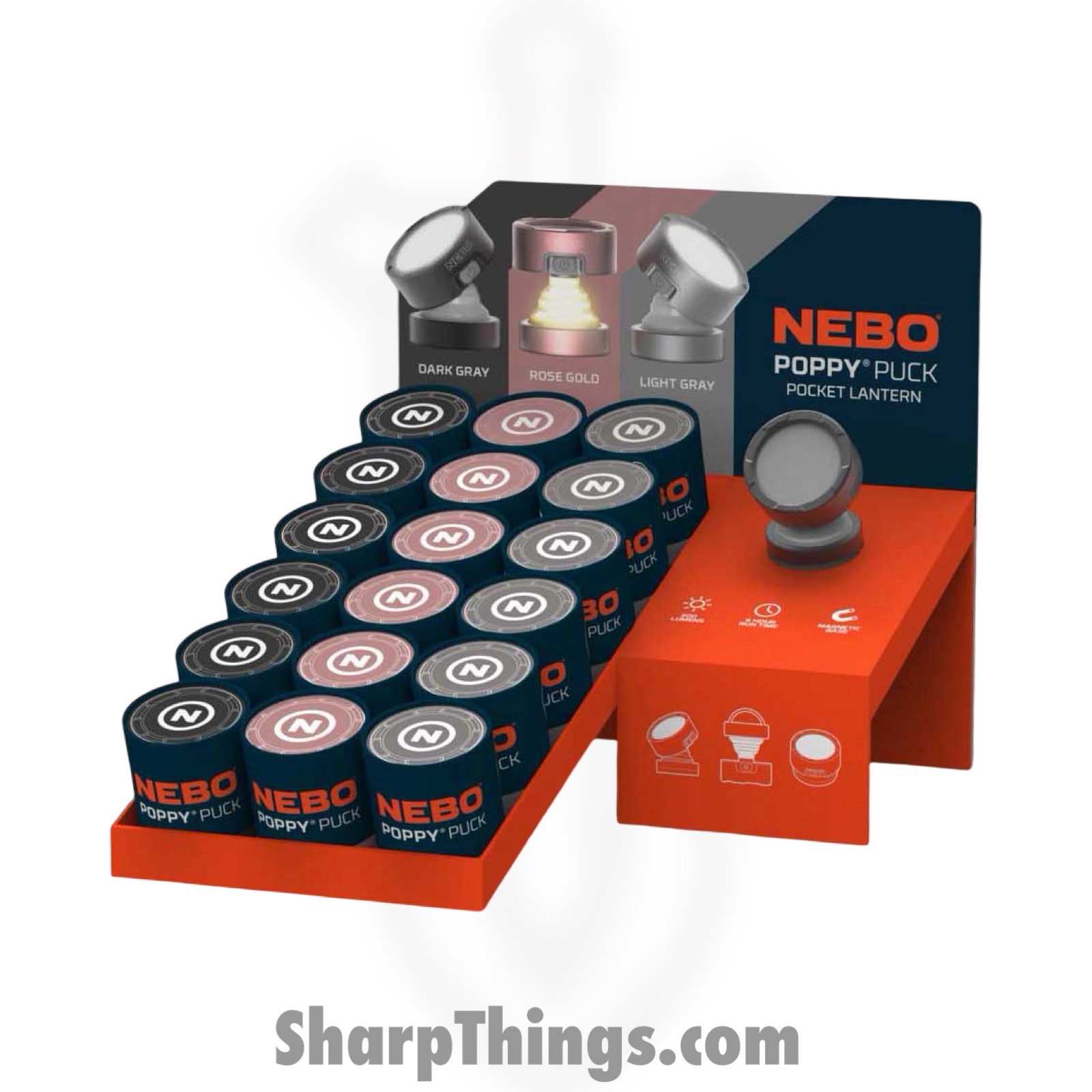 Nebo - NEB-LTN-0014 - Poppy Puck - Aluminum - Dark Gray - Image 3