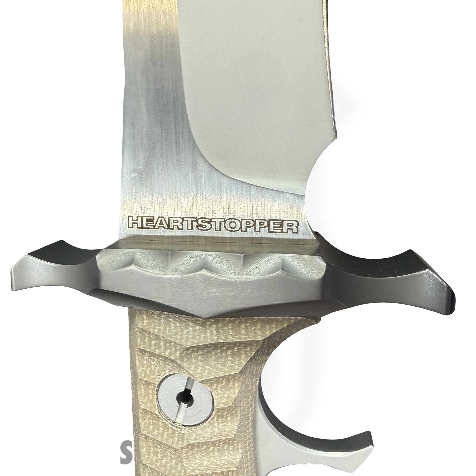United Cutlery - UC3461 - Rambo Last Blood Heartstopper - Fixed Blade Knife - 7Cr17MoV Two Tone Bowie - Linen Micarta - Tan - Image 8