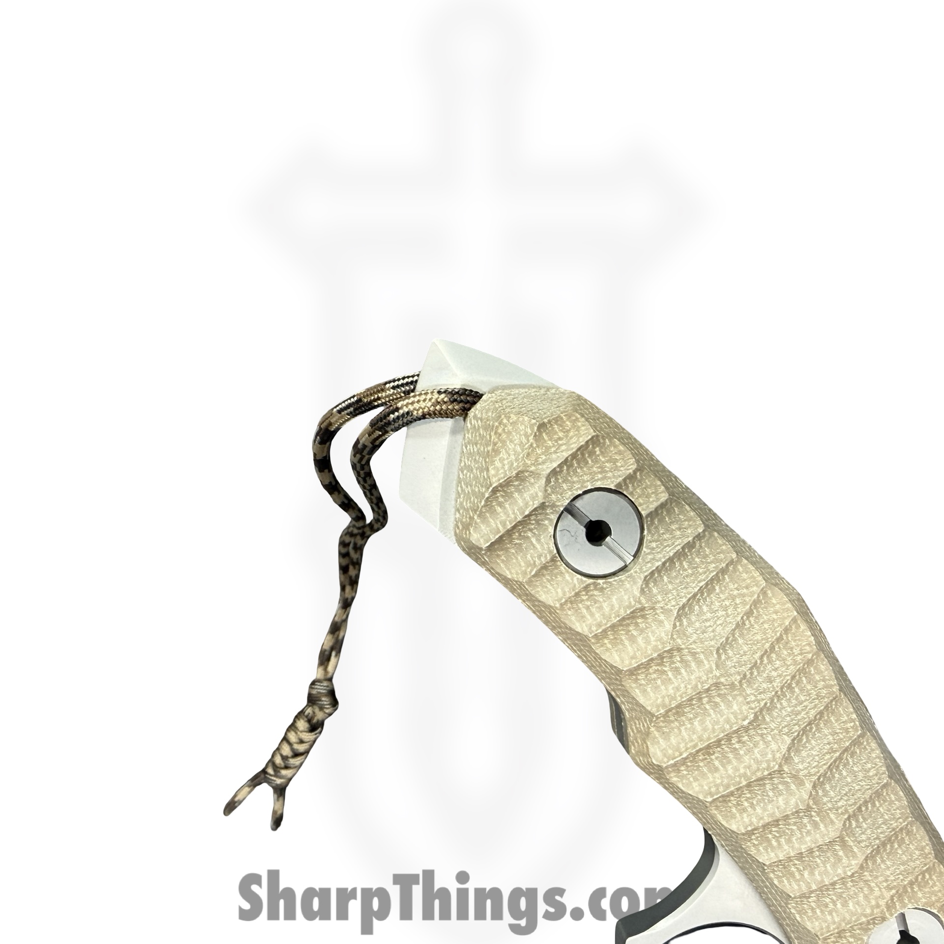 United Cutlery - UC3461 - Rambo Last Blood Heartstopper - Fixed Blade Knife - 7Cr17MoV Two Tone Bowie - Linen Micarta - Tan - Image 5