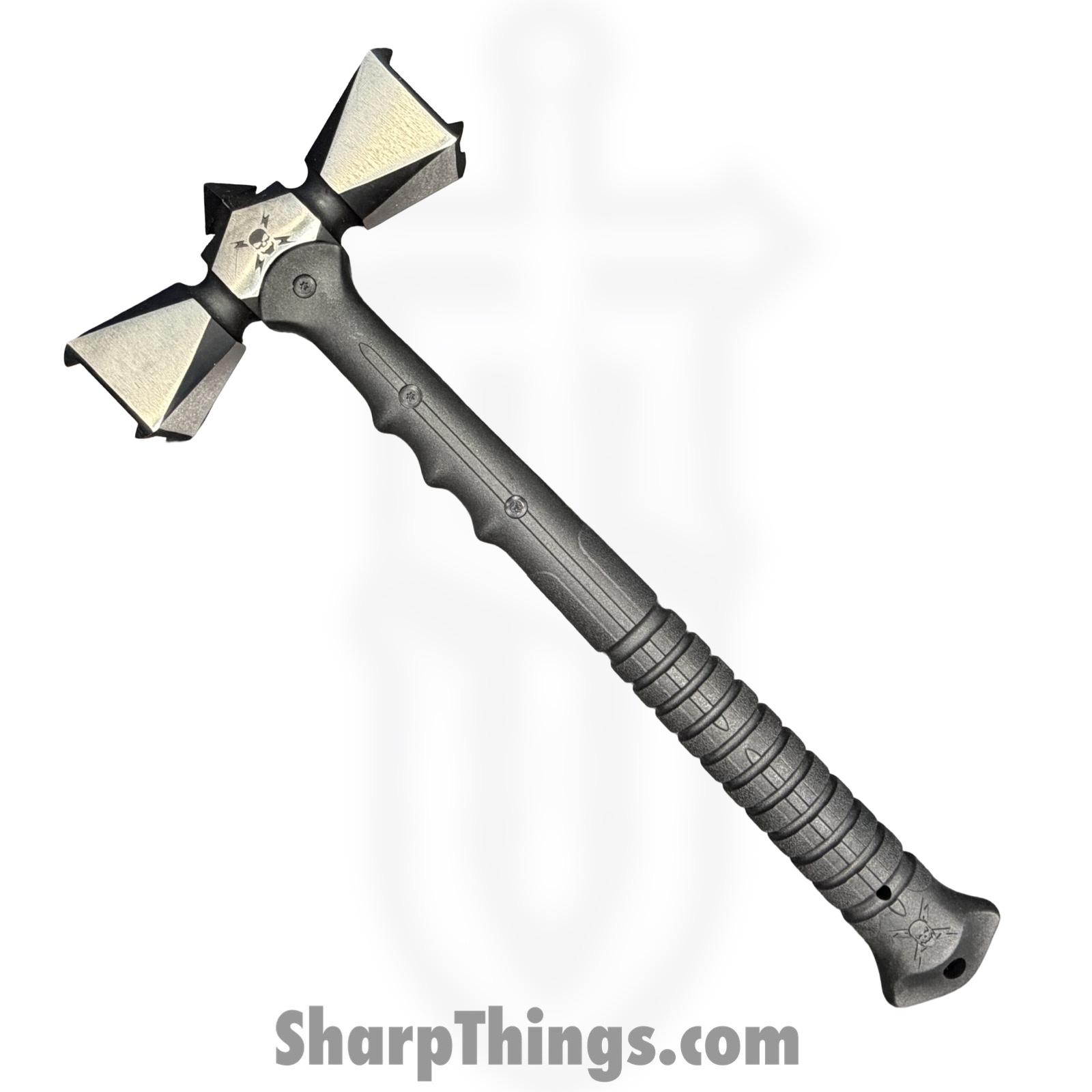 United Cutlery - UC3649 - Honshu Spiked War Hammer - 2Cr13 Two Tone - Nylon - Black - Image 2