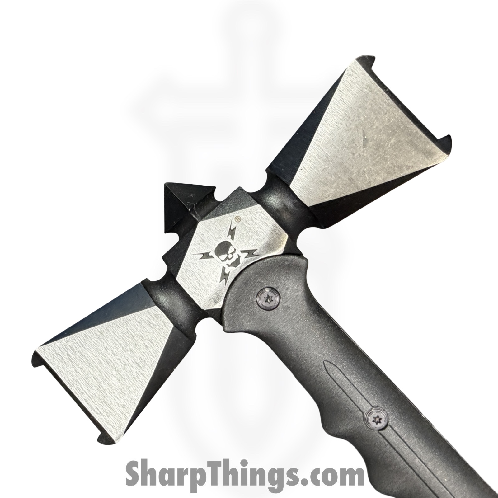 United Cutlery - UC3649 - Honshu Spiked War Hammer - 2Cr13 Two Tone - Nylon - Black - Image 4