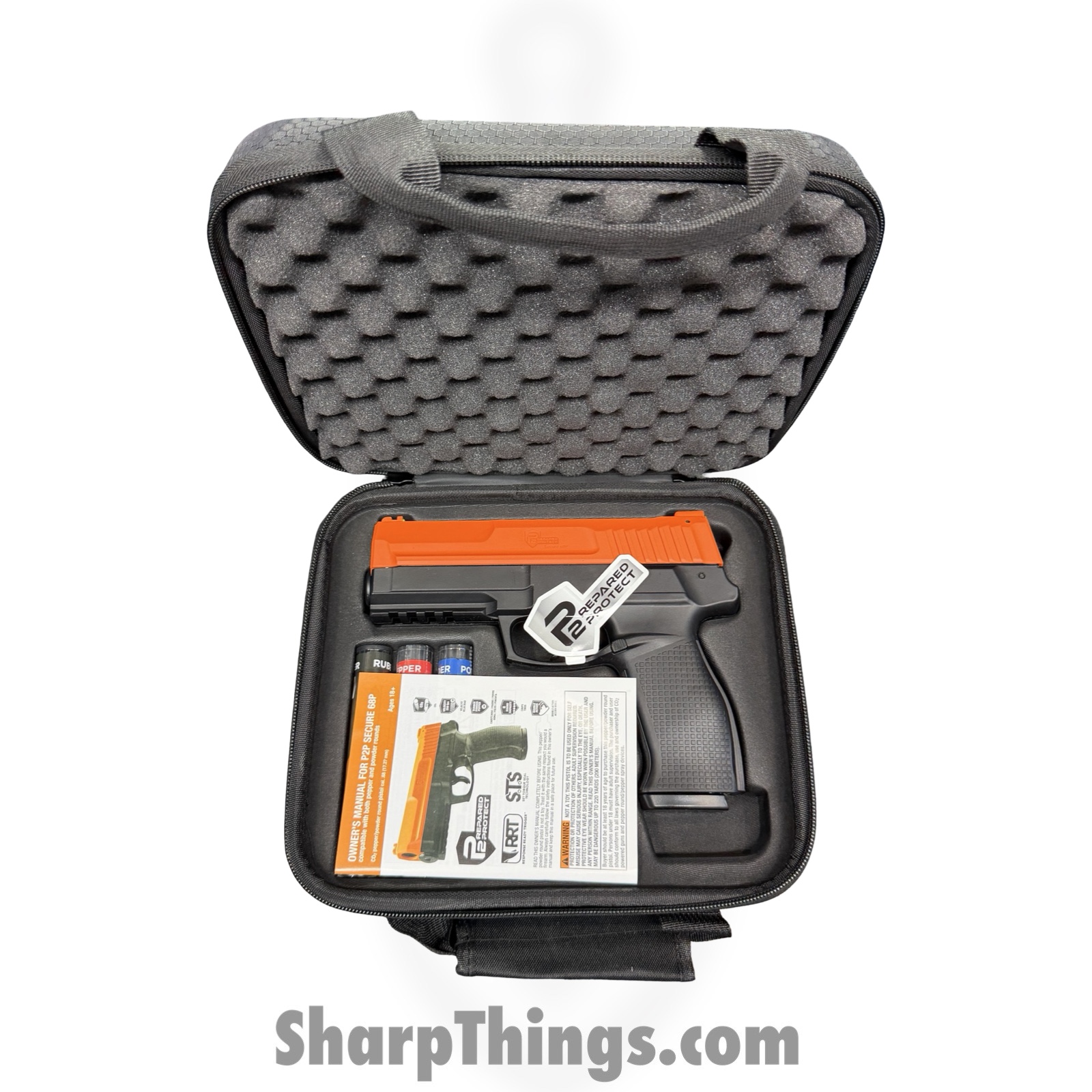 Umarex - 2292329 - P2P Secure 68P Pepper Defense Kit - Black / Orange - Image 4