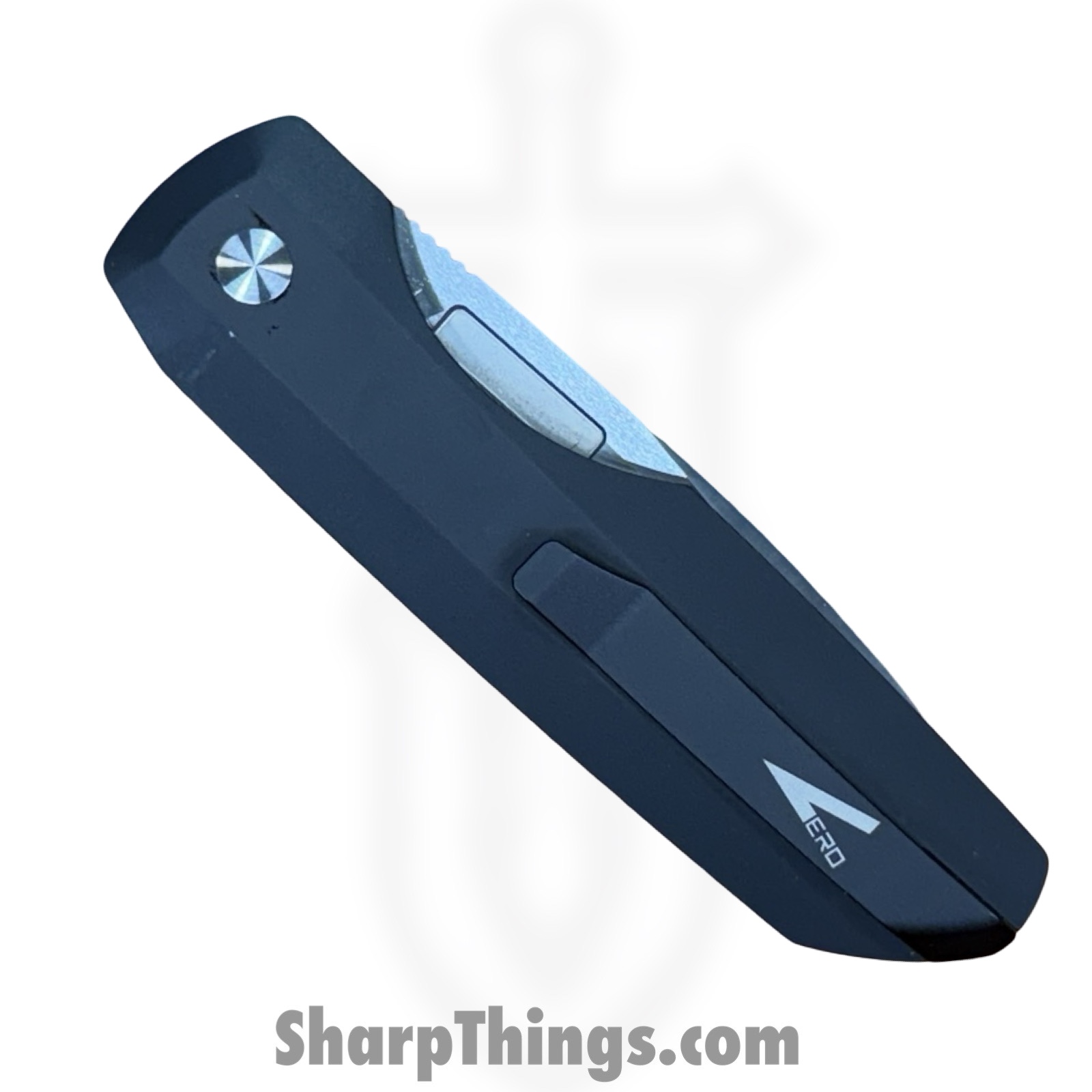 ProTech - VERO1210-LTD BLUE LINEN MIC - Vero Synapse Design - Automatic Knife - CPM MagnaCut Satin Drop Point - Linen Micarta - Blue - Image 4