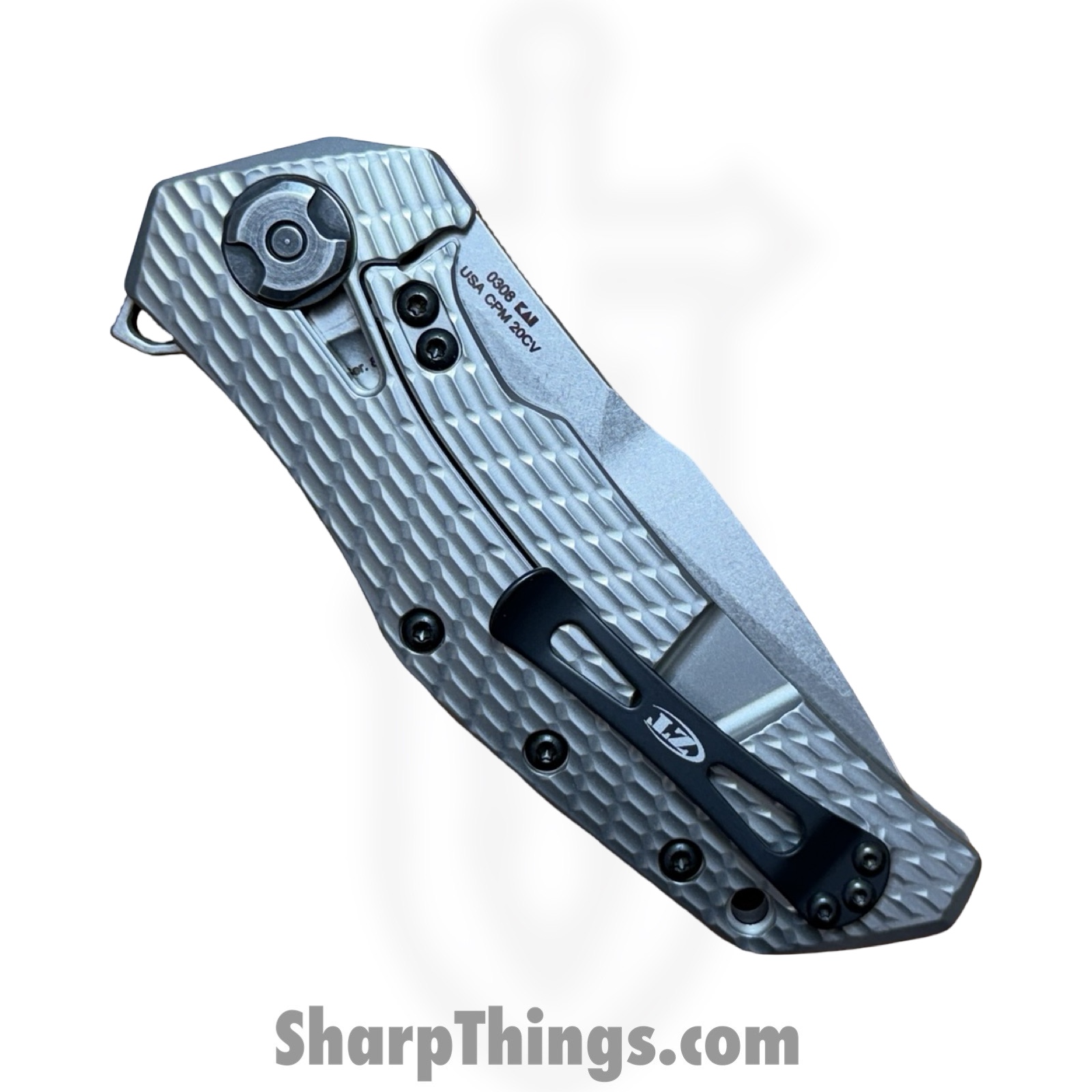 Zero Tolerance - 0308 - KVT Framelock - Folding Knife - CPM 20CV Stonewash Drop Point - G10 - Tan - Image 4