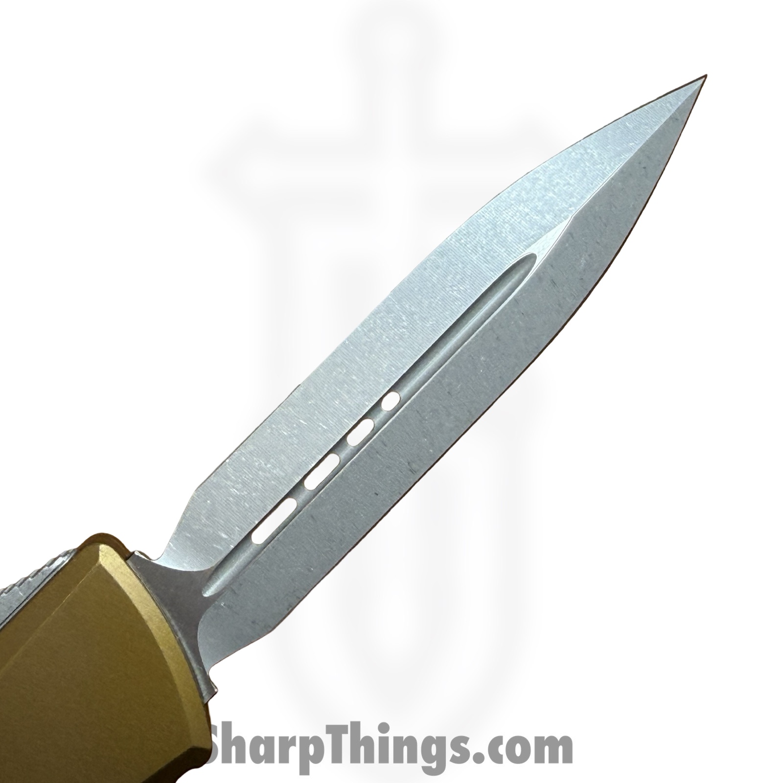 Microtech - 1142-10APTA - Combat Troodon Gen III - OTF Auto - M390MK Apocalyptic D/E - 6061-T6 Aluminum - Tan - Image 7