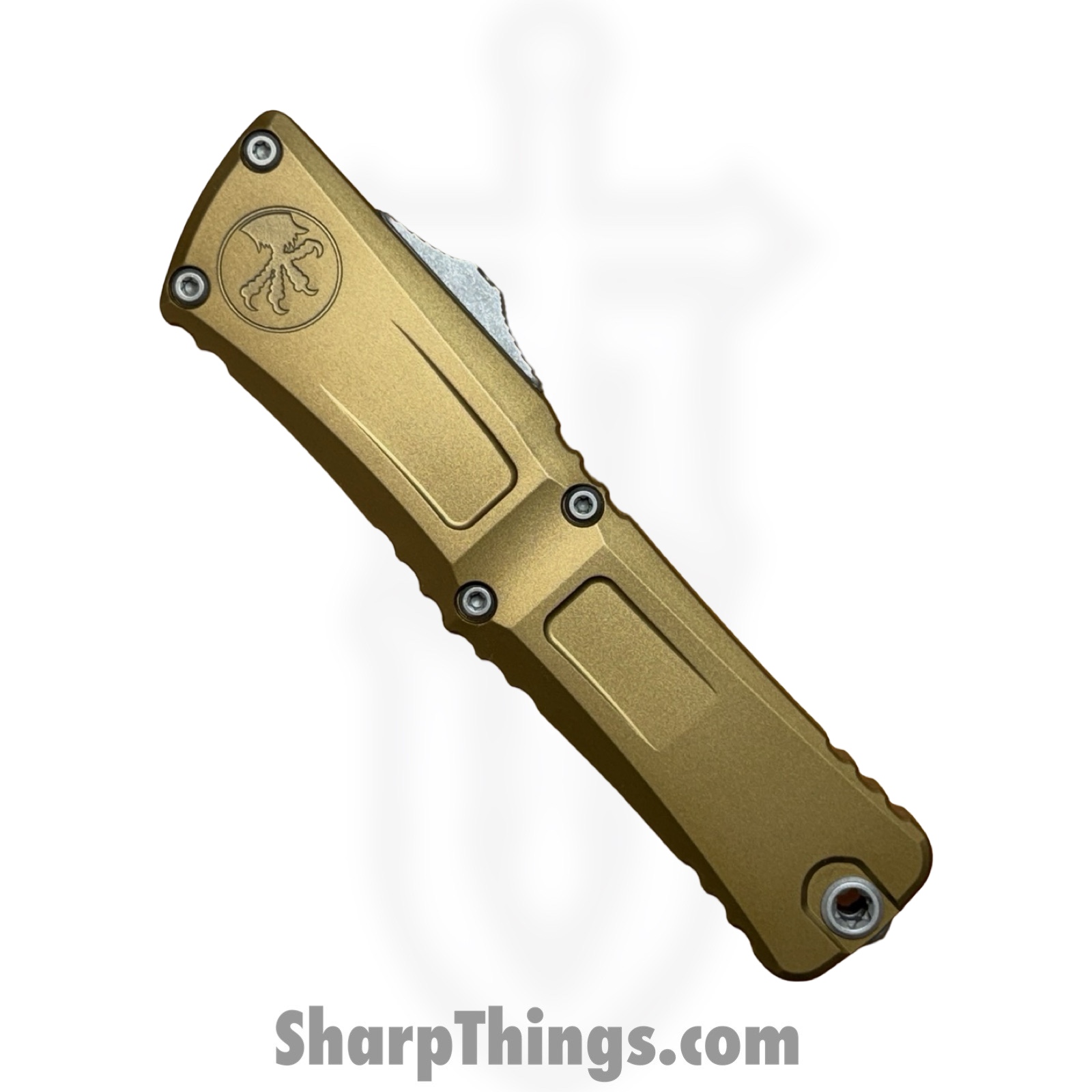 Microtech - 1142-10APTA - Combat Troodon Gen III - OTF Auto - M390MK Apocalyptic D/E - 6061-T6 Aluminum - Tan - Image 5