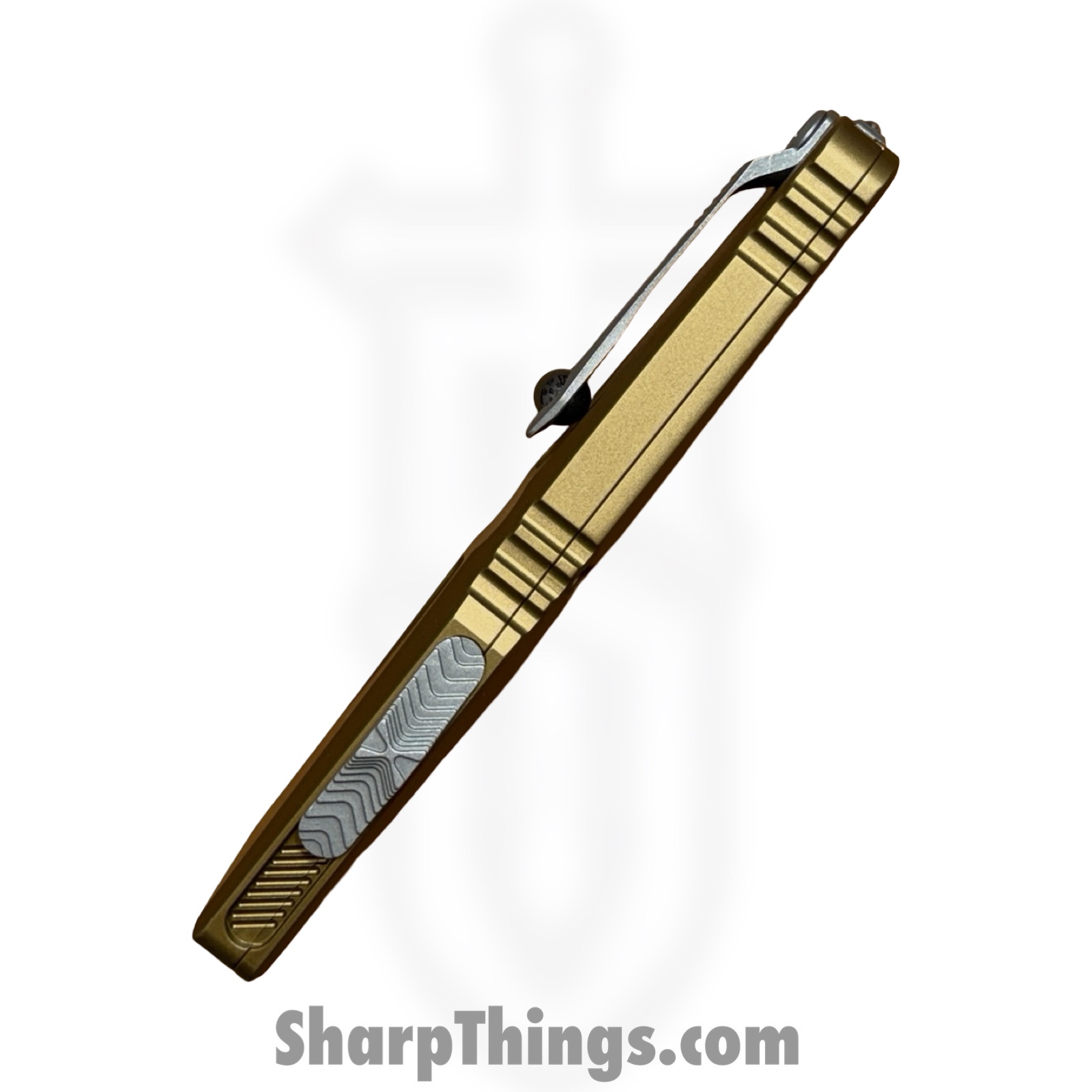 Microtech - 1142-10APTA - Combat Troodon Gen III - OTF Auto - M390MK Apocalyptic D/E - 6061-T6 Aluminum - Tan - Image 3