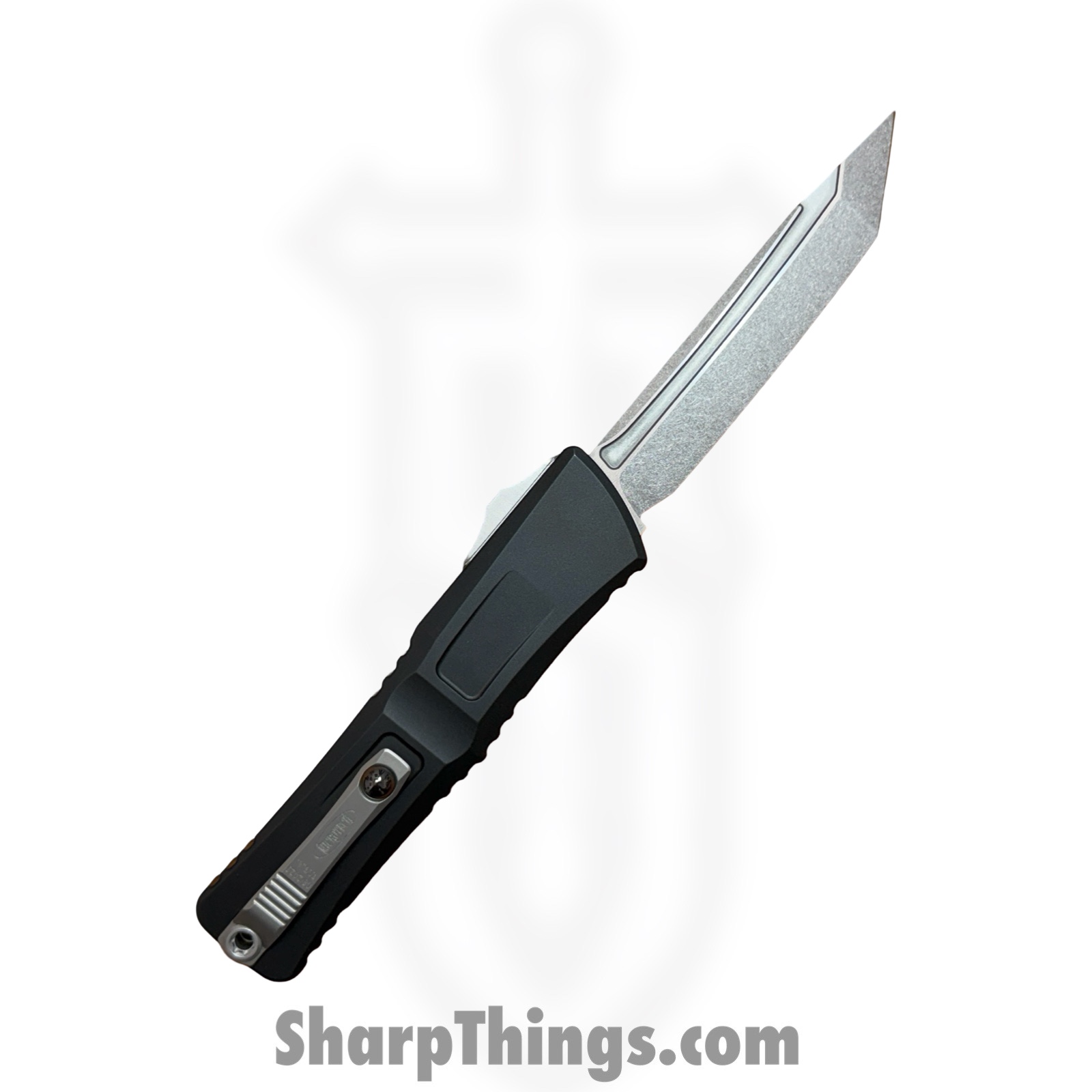Microtech - 1144-10 - Combat Troodon Gen III - OTF Auto - M390MK Stonewash T/E - 6061-T6 Aluminum - Black - Image 2
