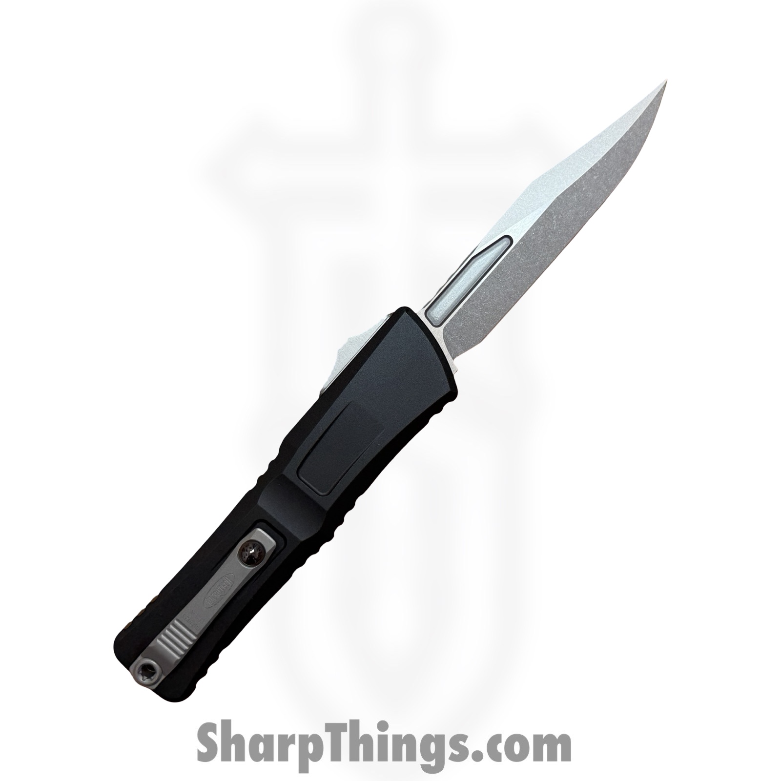 Microtech - 1146-10 - Combat Troodon Gen III - OTF Auto - M390MK Stonewash Bowie - 6061-T6 Aluminum - Black - Image 2