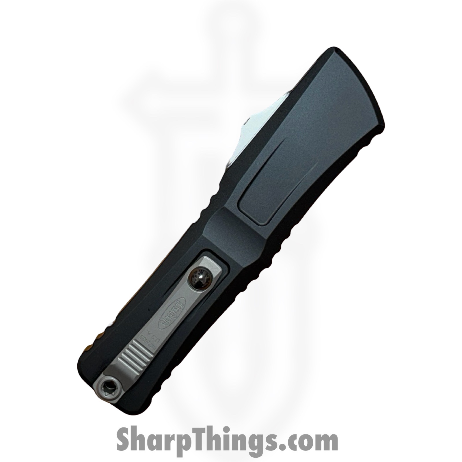 Microtech - 1146-10 - Combat Troodon Gen III - OTF Auto - M390MK Stonewash Bowie - 6061-T6 Aluminum - Black - Image 4