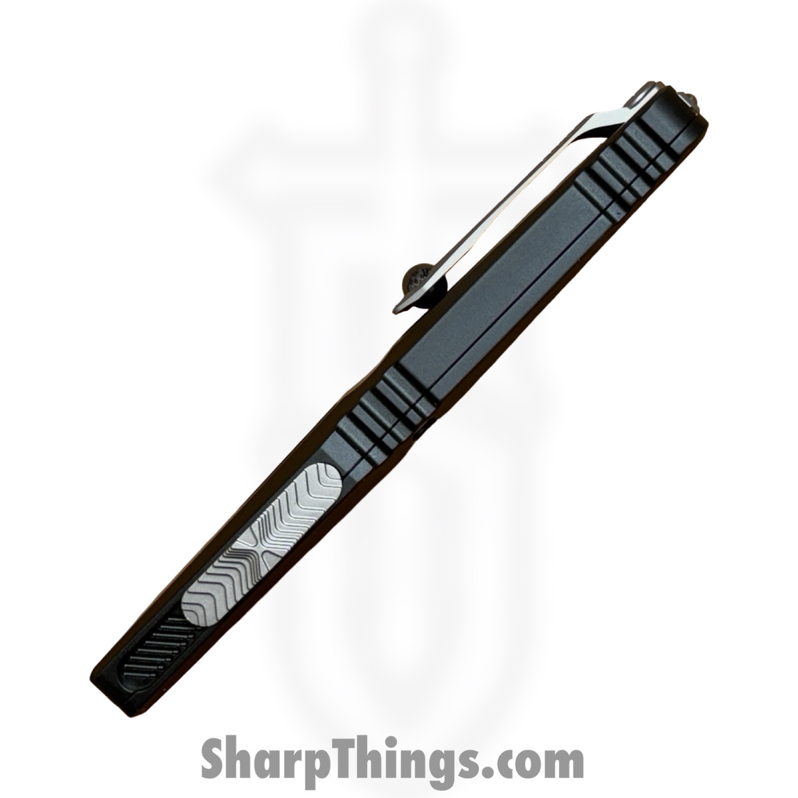 Microtech - 1146-10 - Combat Troodon Gen III - OTF Auto - M390MK Stonewash Bowie - 6061-T6 Aluminum - Black - Image 3