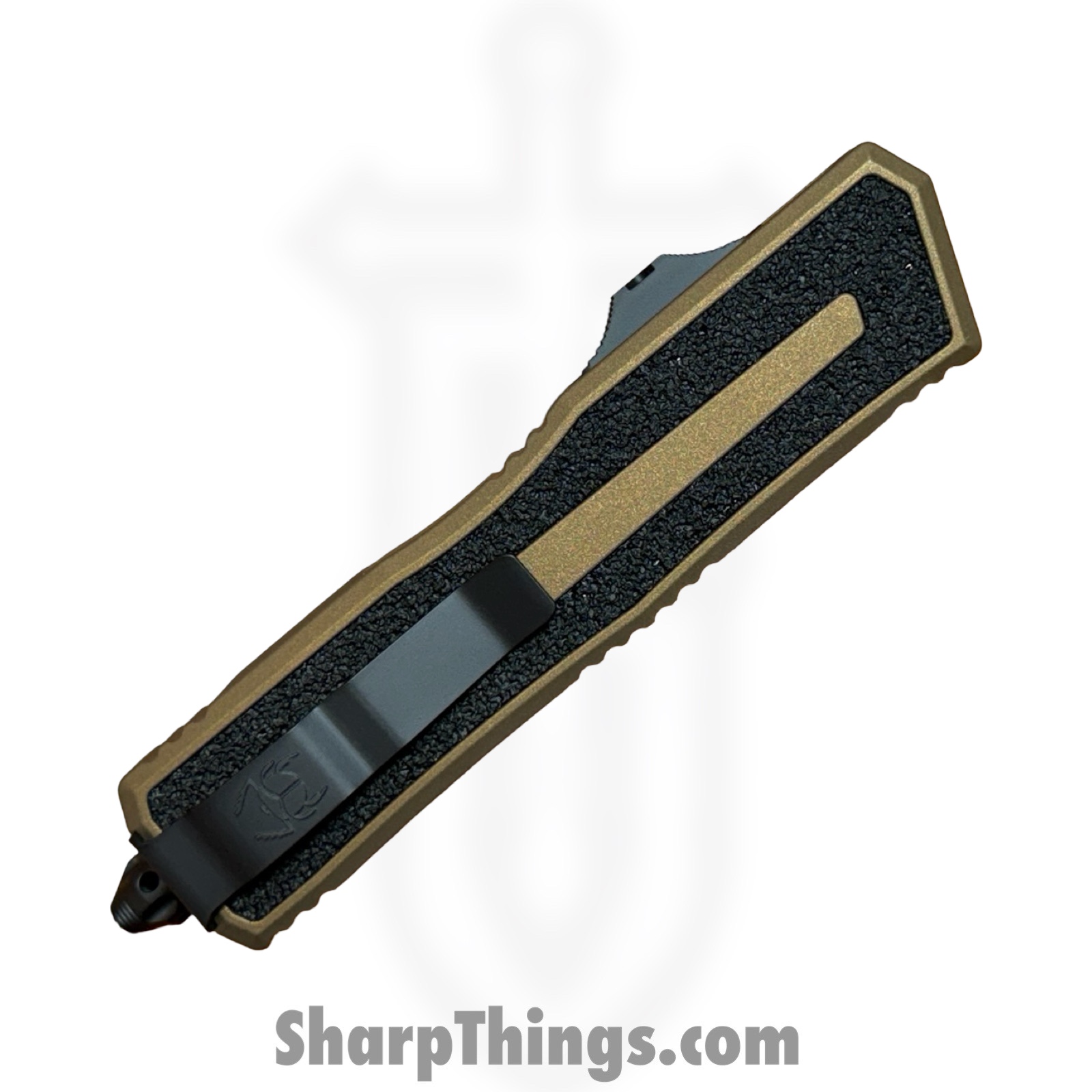 Microtech - 1217-1TAS - Combat Troodon Interceptor Gen III - OTF Auto - M390MK Coated Interceptor - 6061-T6 Aluminum - Tan - Image 4