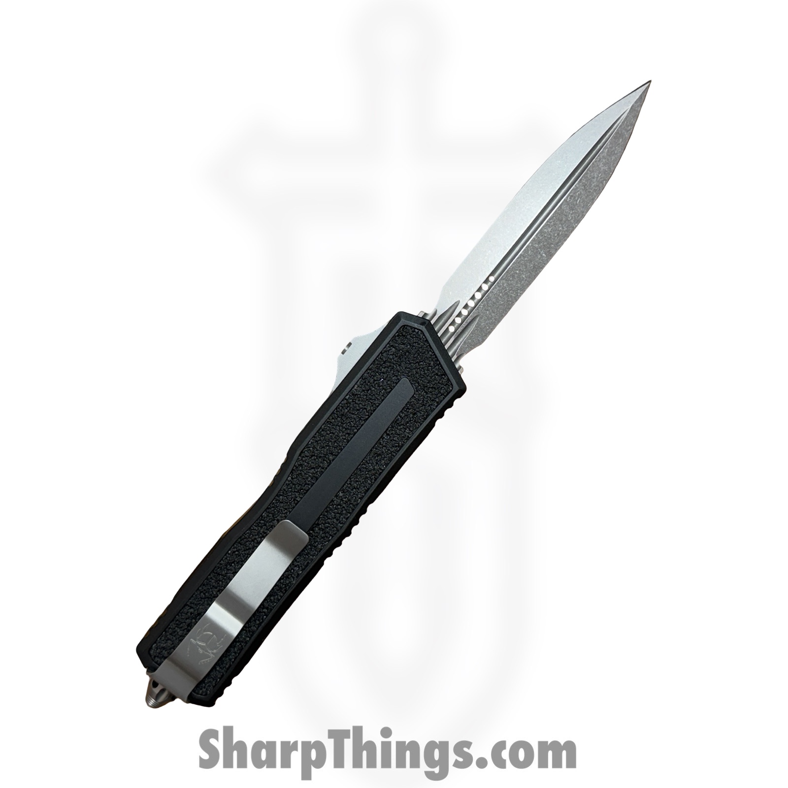 Microtech - 1280-10 - Scarab II Gen III - OTF Auto - M390MK Stonewash D/E - 6061-T6 Aluminum - Black - Image 2