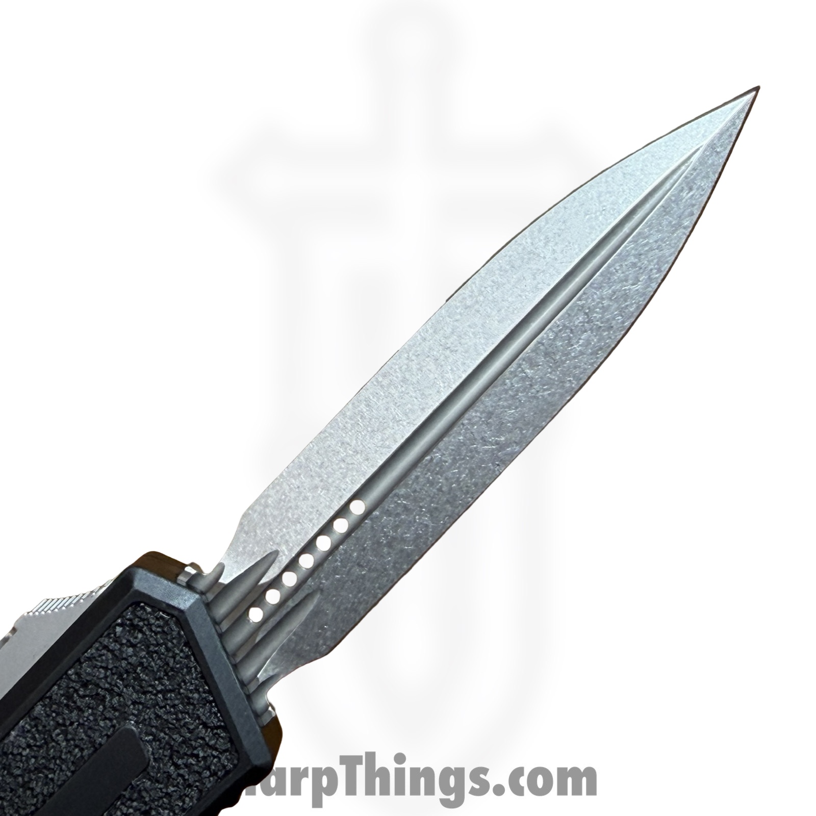 Microtech - 1280-10 - Scarab II Gen III - OTF Auto - M390MK Stonewash D/E - 6061-T6 Aluminum - Black - Image 7