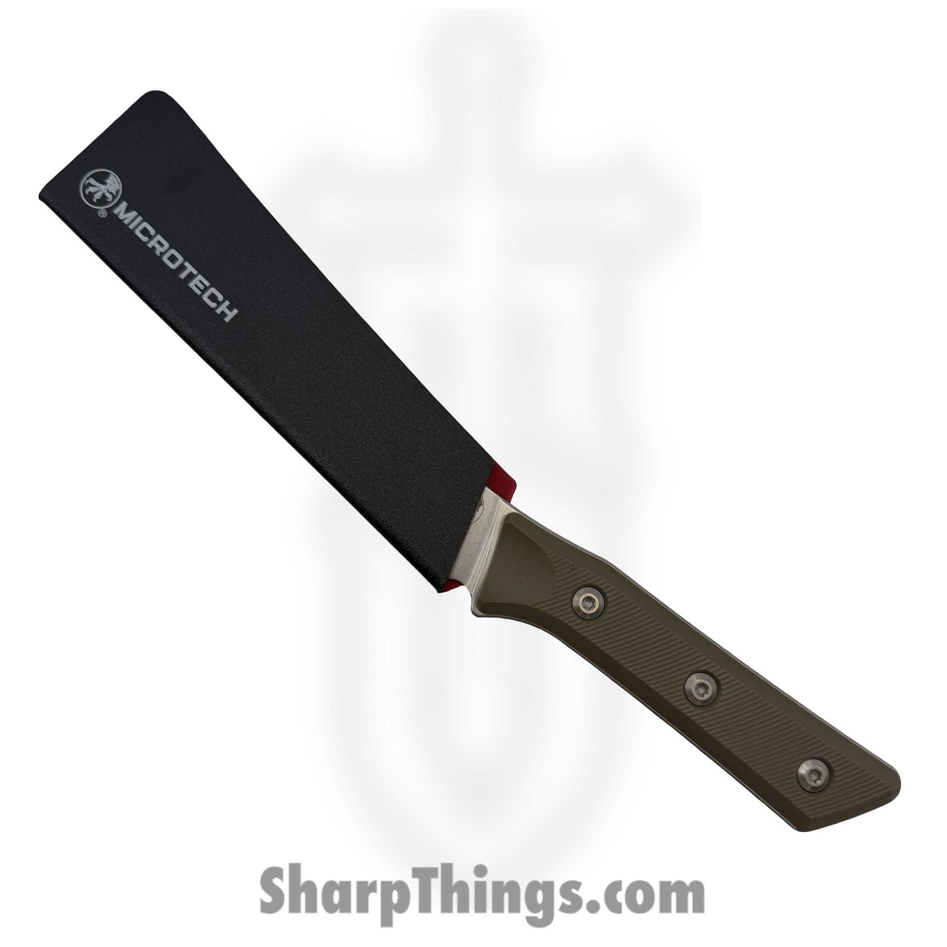 Microtech - 3100-10OD - 6.125" Boning Knife - Fixed Blade Knife - M390MK Stonewash Boning - G-10 - OD Green - Image 3