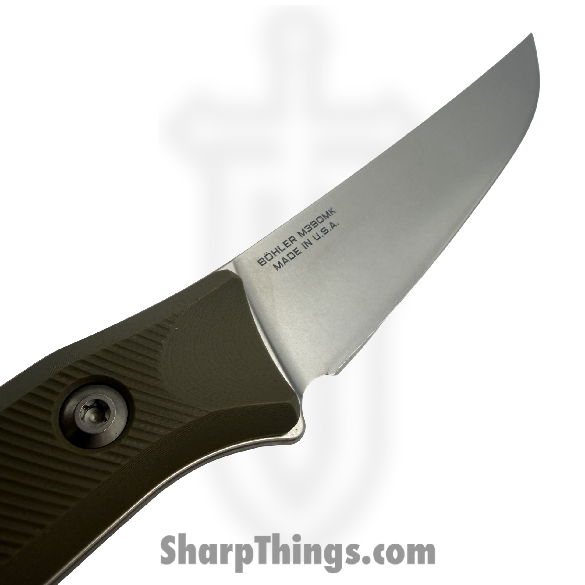 Microtech - 3100-10OD - 6.125" Boning Knife - Fixed Blade Knife - M390MK Stonewash Boning - G-10 - OD Green - Image 4