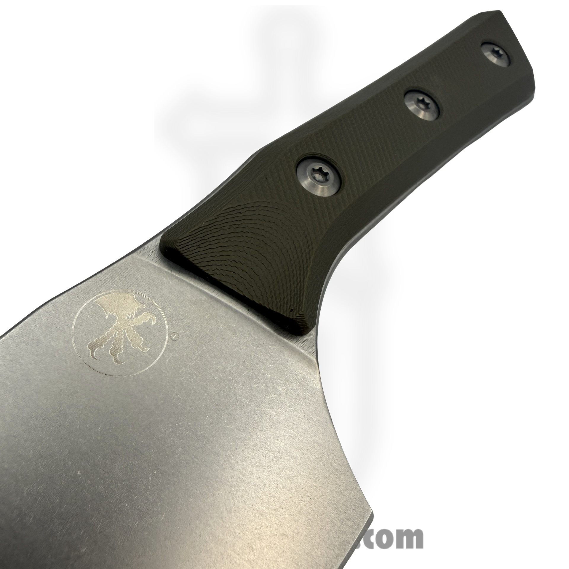 Microtech - 3200-10OD - 6" Santoku Knife - Fixed Blade Knife - M390MK Stonewash Santoku - G-10 - OD Green - Image 3