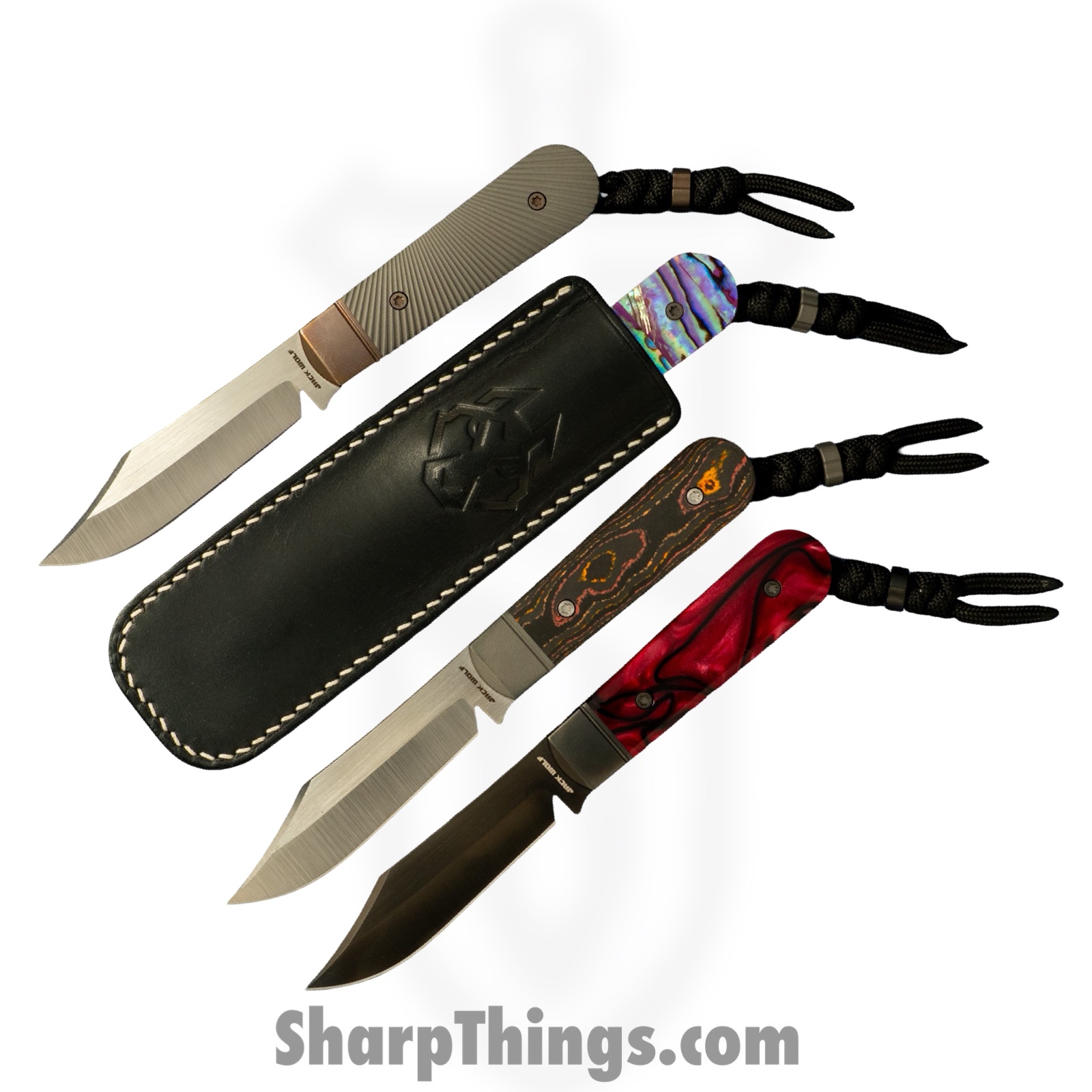 Jack Wolf Knives - BACKW-FX-01-CC-SUN-ORA - Backwoods FIXedc - Fixed Blade Knife - S90V Satin Clip Point - Camo Carbon - Sunset Orange - Image 7