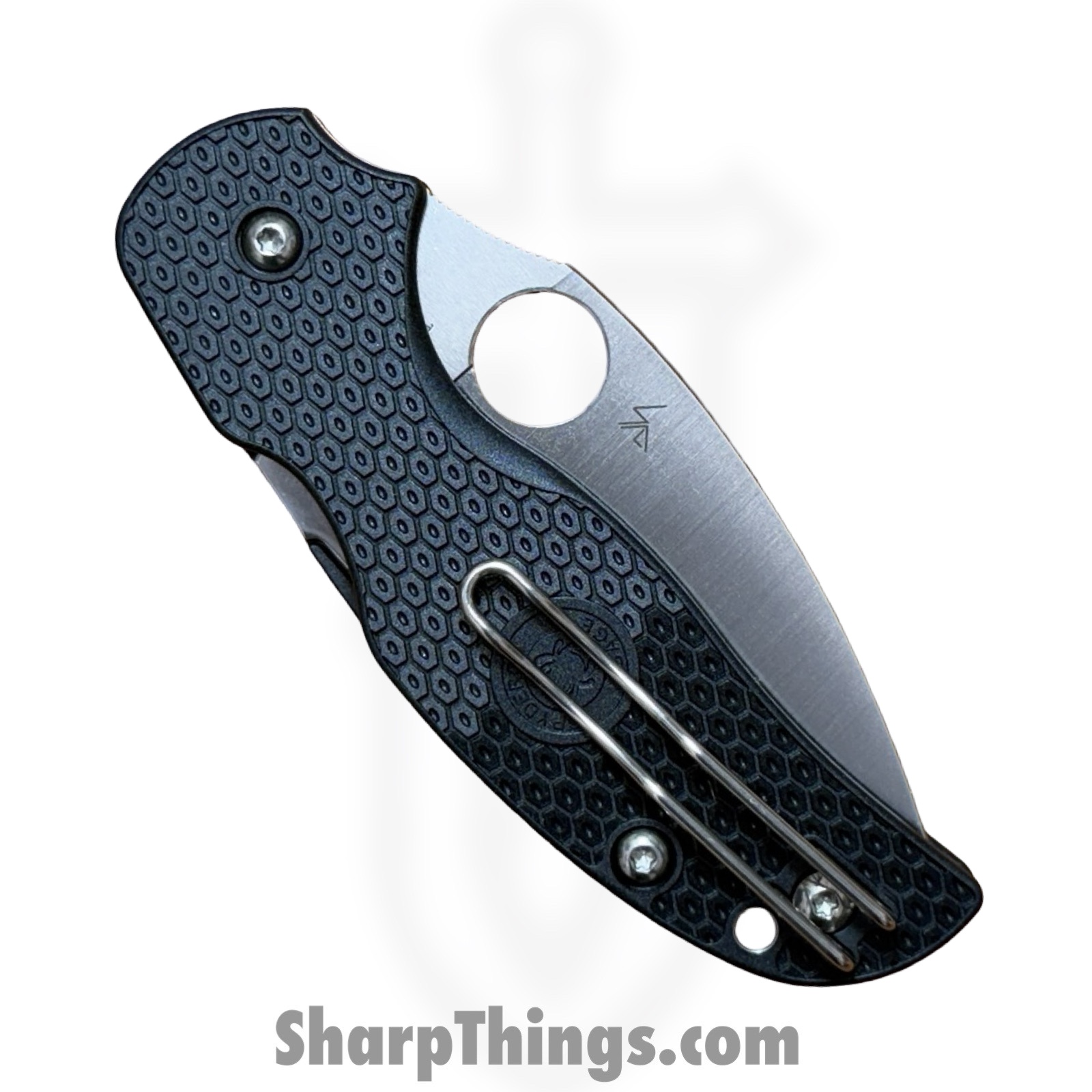 Spyderco - C123PBK - Sage 5 - Folding Knife - S30V Satin Spear Point - FRN - Black - Image 4