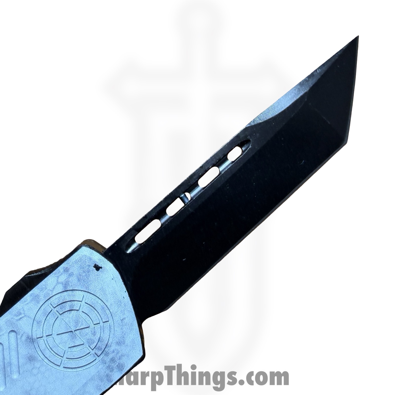 Atomic Knives - DT01SWC-TNBK - UltraLite ATOMIC - OTF Auto - D2 Coated Tanto - Aluminum - White Camo - Image 8