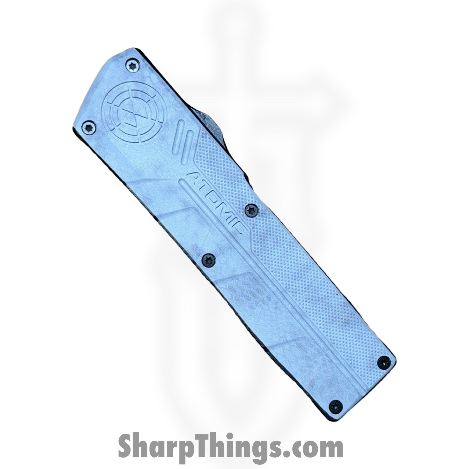 Atomic Knives - DT01SWC-TNBK - UltraLite ATOMIC - OTF Auto - D2 Coated Tanto - Aluminum - White Camo - Image 5