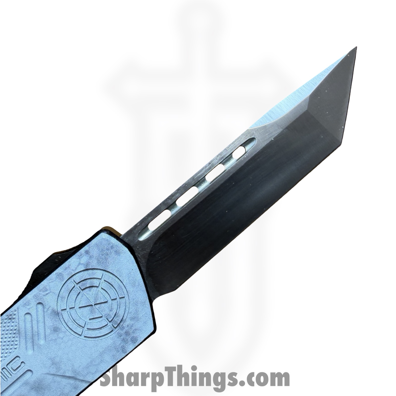 Atomic Knives - DT01SWC-TNSA - UltraLite ATOMIC - OTF Auto - D2 Satin Tanto - Aluminum - White Camo - Image 7