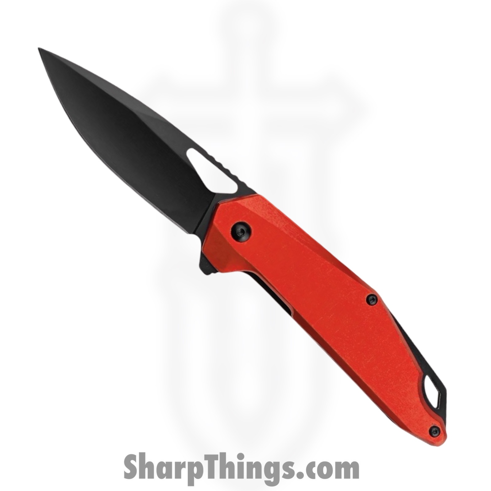 MTech - MT-A2038RD - Spring Assisted Folding Knife - Assisted Open Knife - Stainless Steel Satin Drop Point - Aluminum - Red