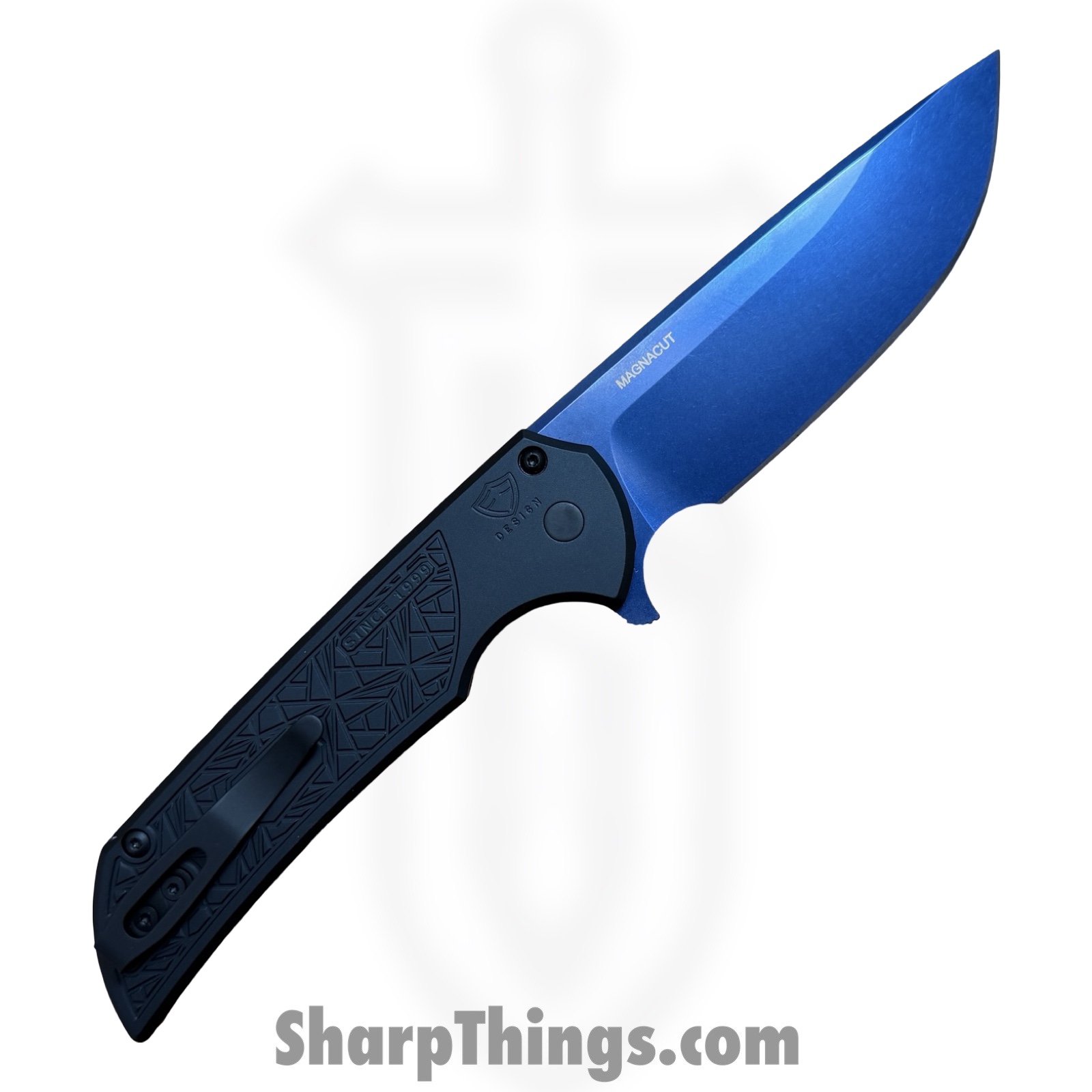 ProTech - MX106-SB NEXUS - Mordax NEXUS - Folding Knife - CPM MagnaCut Sapphire Blue Drop Point - Aluminum - Black - Image 2